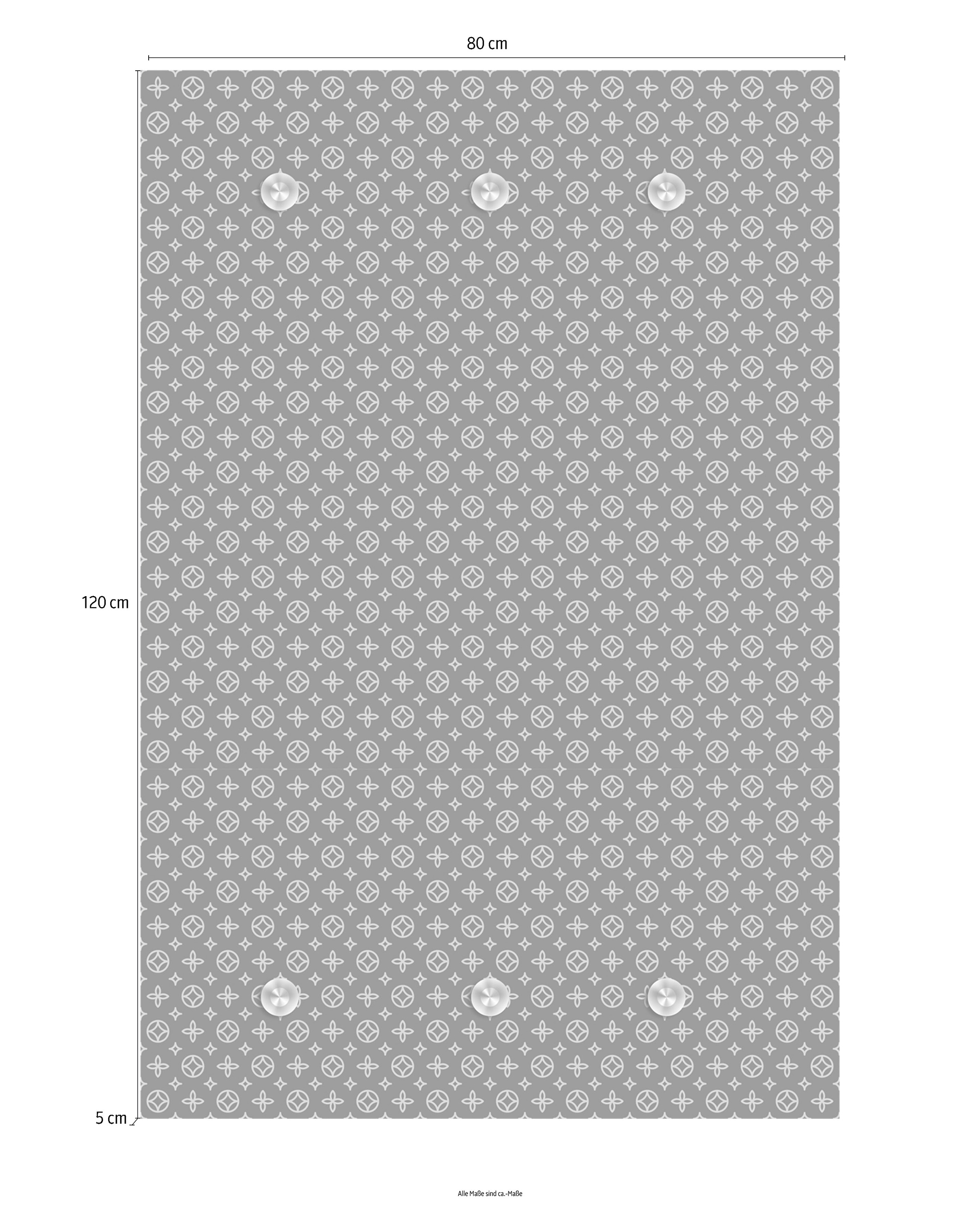 queence Garderobenleiste »Muster« mit 6 Haken, 80 x 120 cm