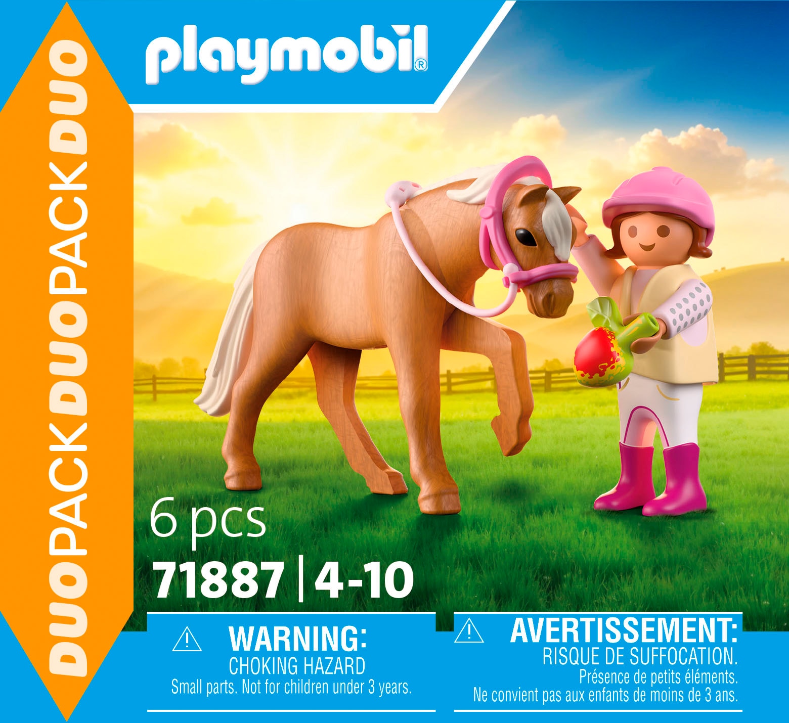 Playmobil® Konstruktions-Spielset »Mädchen mit Pony (71887), Duo Pack« Made in Europe