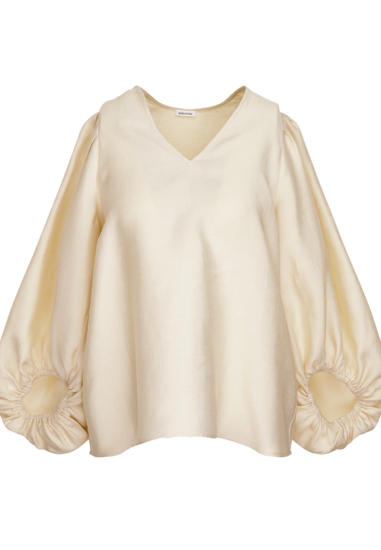 seidensticker Chemisier à chemise »Schwarze Rose« 3/4 V-Neck Uni