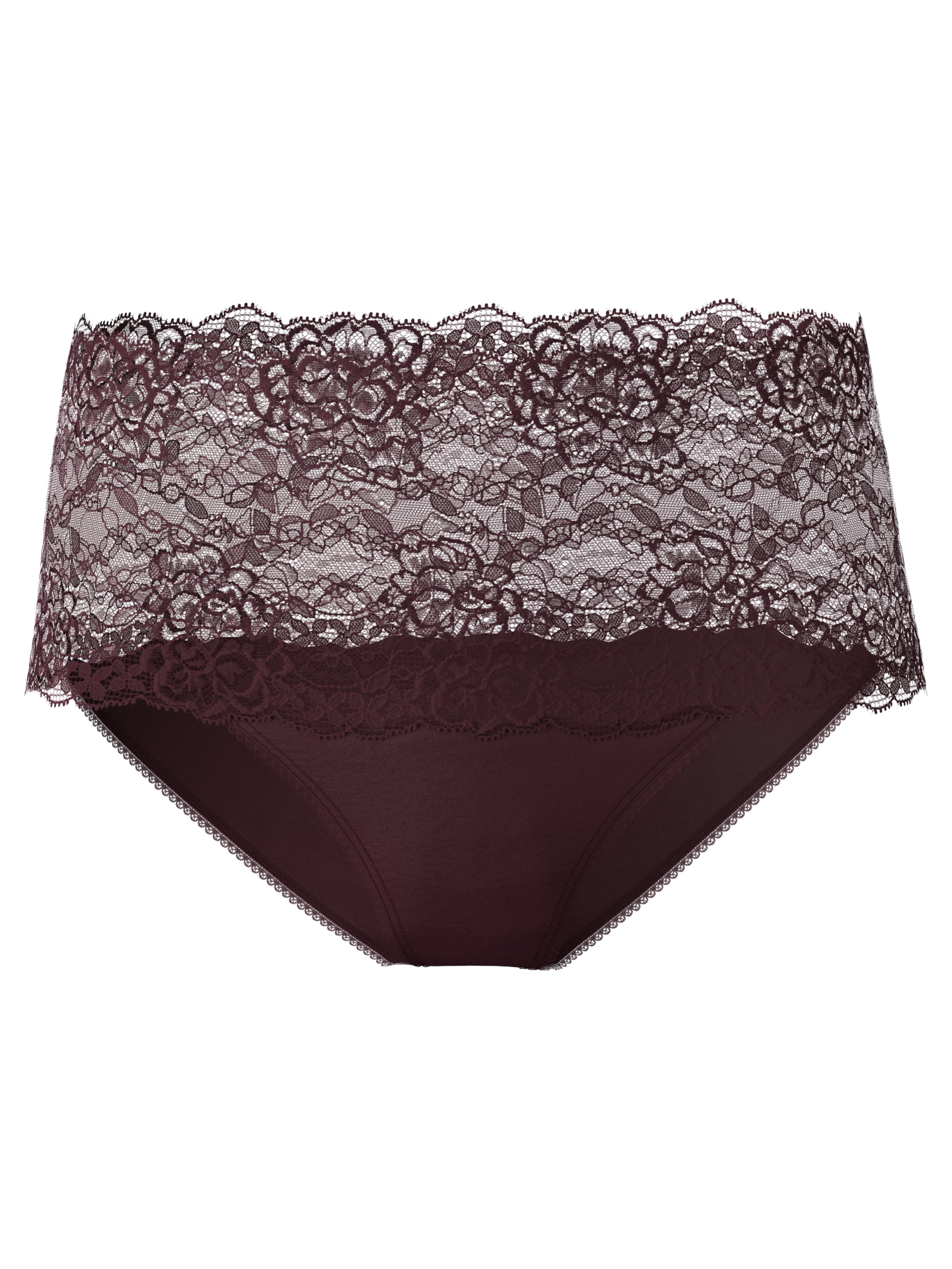 CALIDA High-Waist-Slip »Sensual Secrets« breiter Spitzenbund, Viskose-Mix, Single Jersey, elastisch, weich