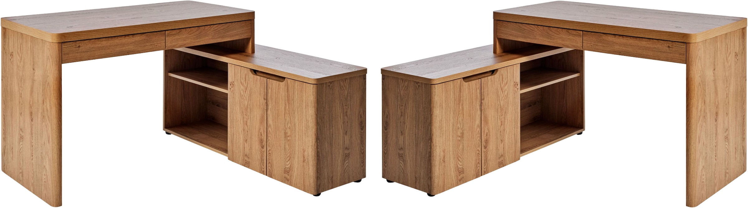 Jahnke Eckschreibtisch »LIBRE C 155 E« 1 Stk. tlg. wechselseitig montierbar, Breite ca. 140 cm
