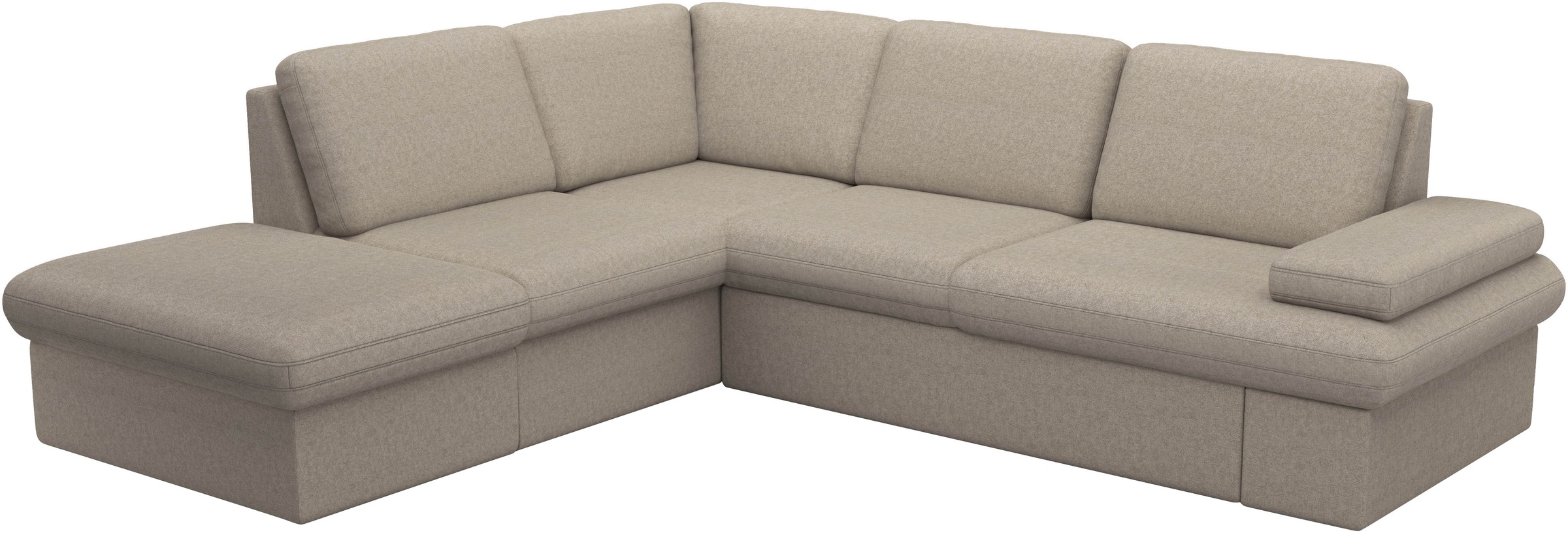 sit&more Ecksofa »Moreno L-Form, B: 238 cm« mit Armteilverstellung, optional Bettfunktion