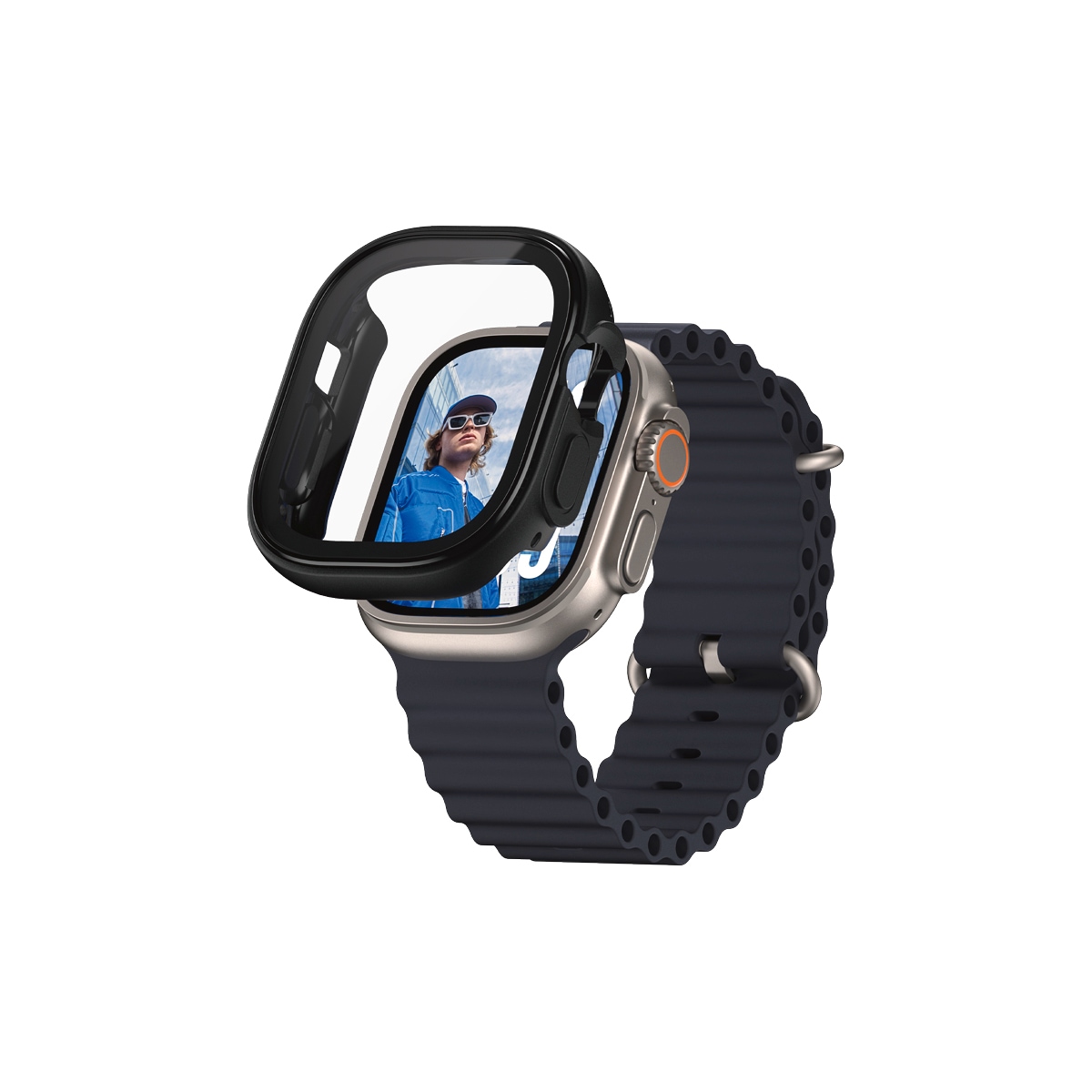 CARE by PanzerGlass Verre de protection d'écran »Full Body Protection« für Apple Watch Ultra;Apple Watch Ultra 2 Displayschutzfolie, Schutzfolie, Bildschirmschutz, kratz- & stossfest