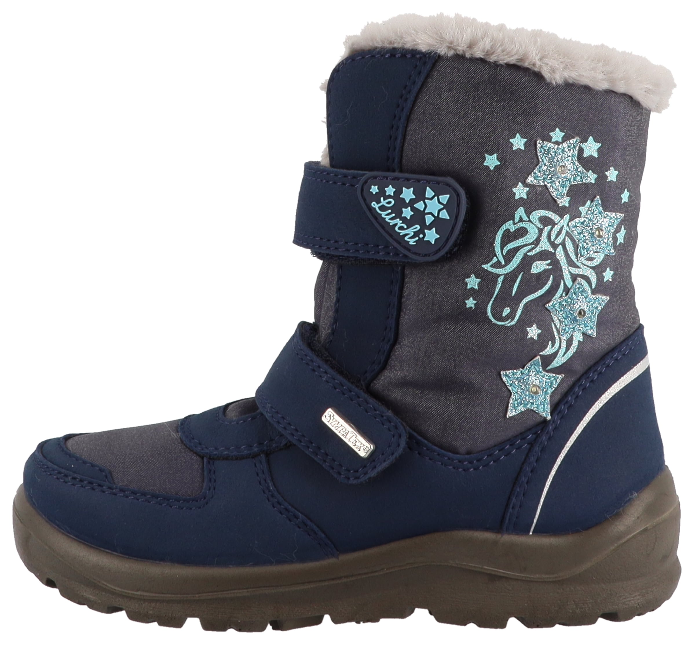 Lurchi Winterboots »Kasandra SYMPATEX«  Klettboots mit Glitzer, Grössenschablone zum Download