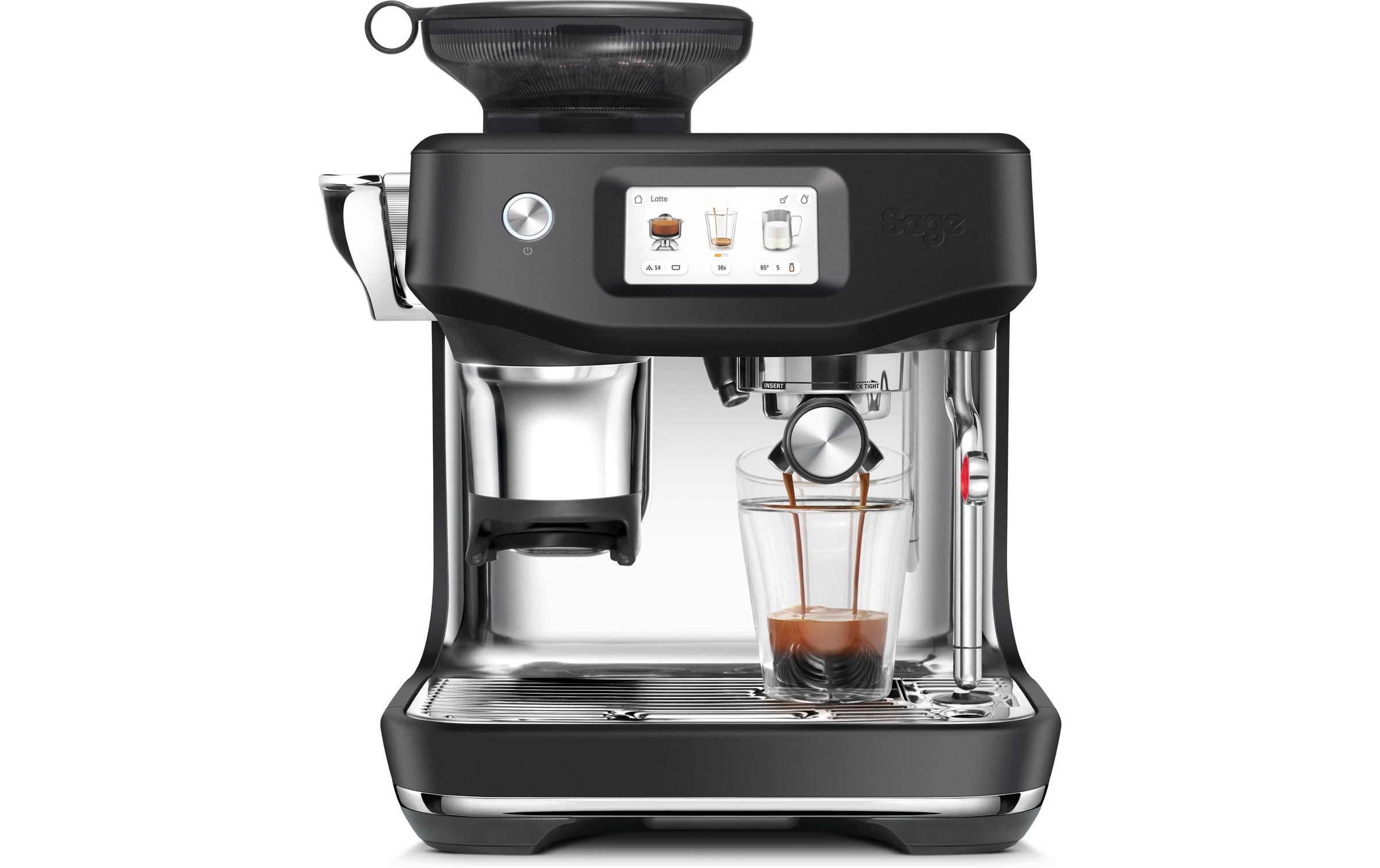 Sage Machine à café à porte-filtre »Touch Impress Cold« Milchschaumdüse