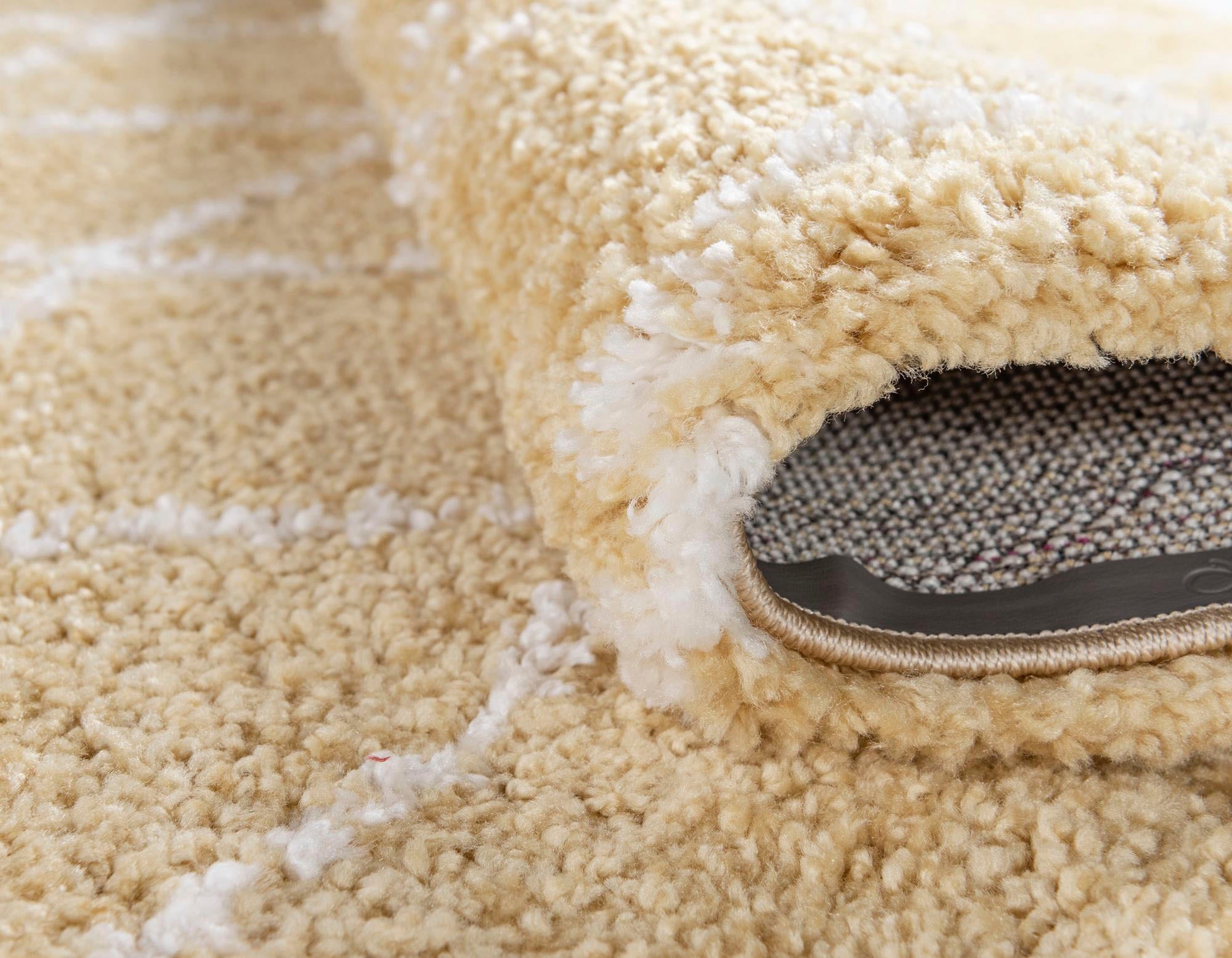 Myflair Möbel & Accessoires Hochflor-Teppich »Temara Shag, LAGERRÄUMUNG« rechteckig 51 mm Höhe gewebt, Rauten Design, weich & kuschelig