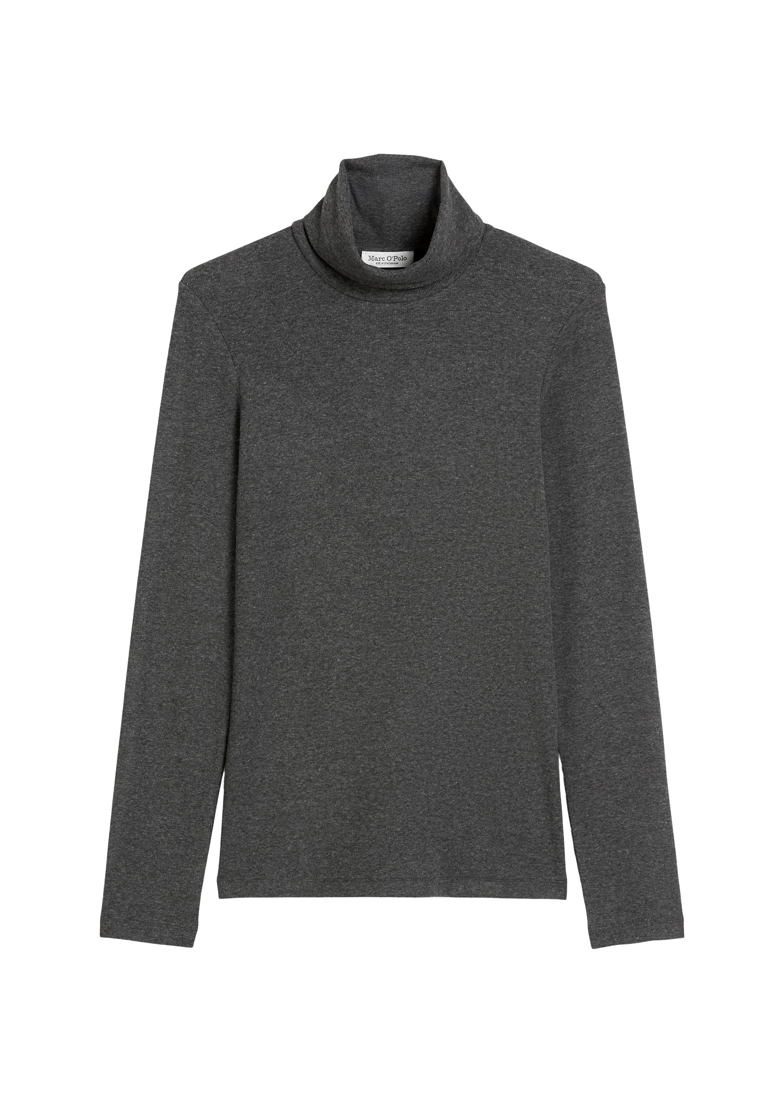 Marc O'Polo T-shirt à col roulé regular fit, aus soft geripptem Jersey