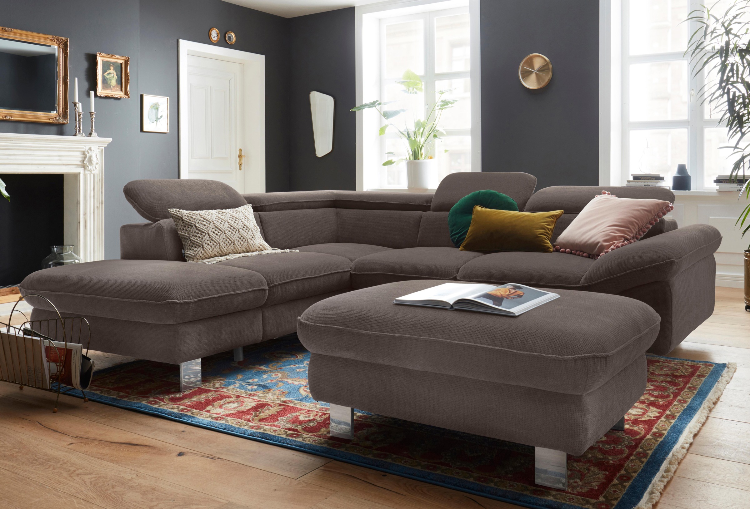 COTTA Ecksofa »Driver L-Form« mit Kopfteilverstellung, wahlweise mit Bettfunktion & Bettkasten