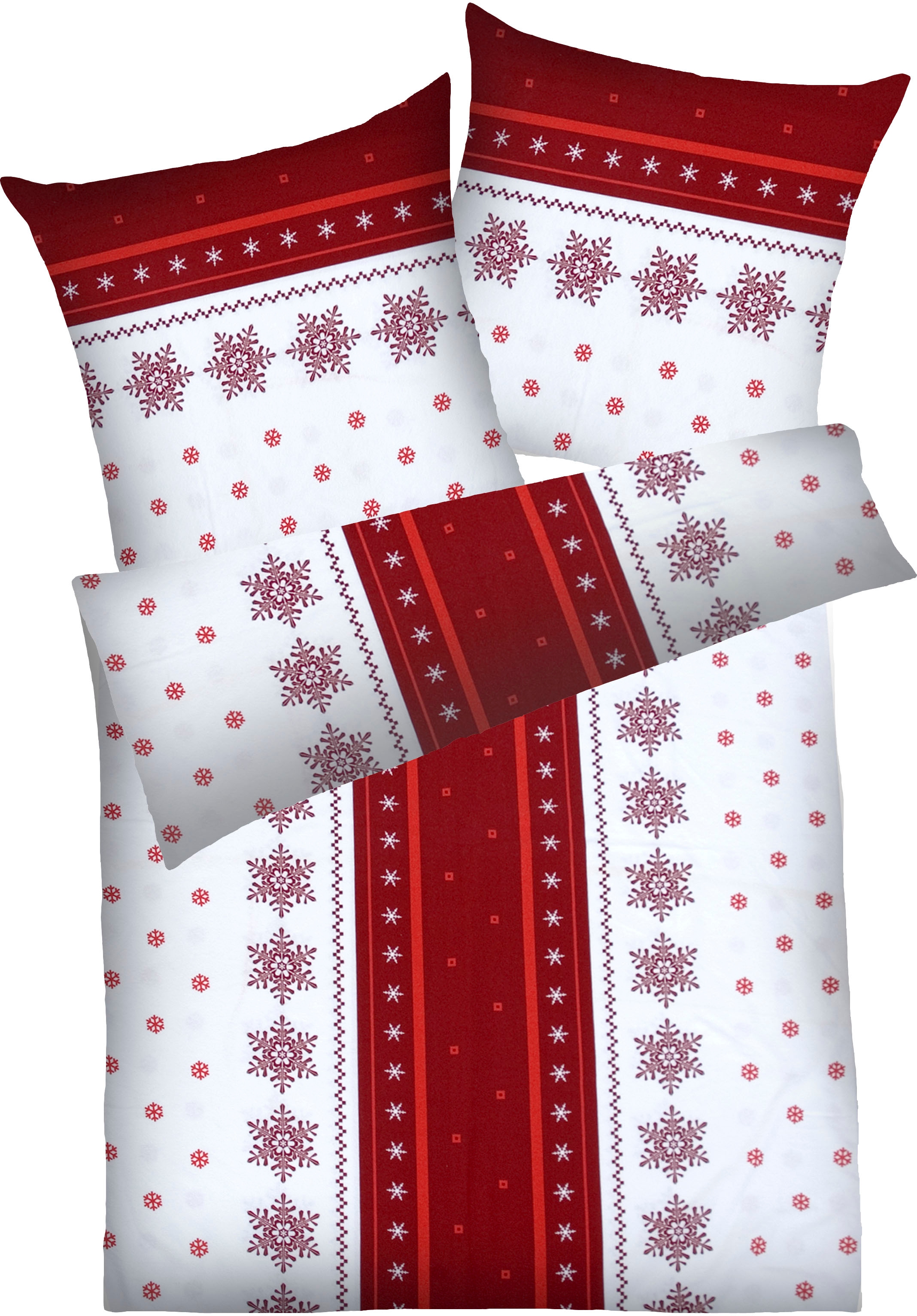 Dyckhoff Bettwäsche »Schneeflocke« 2 Stk. tlg. aus Weichfrottier