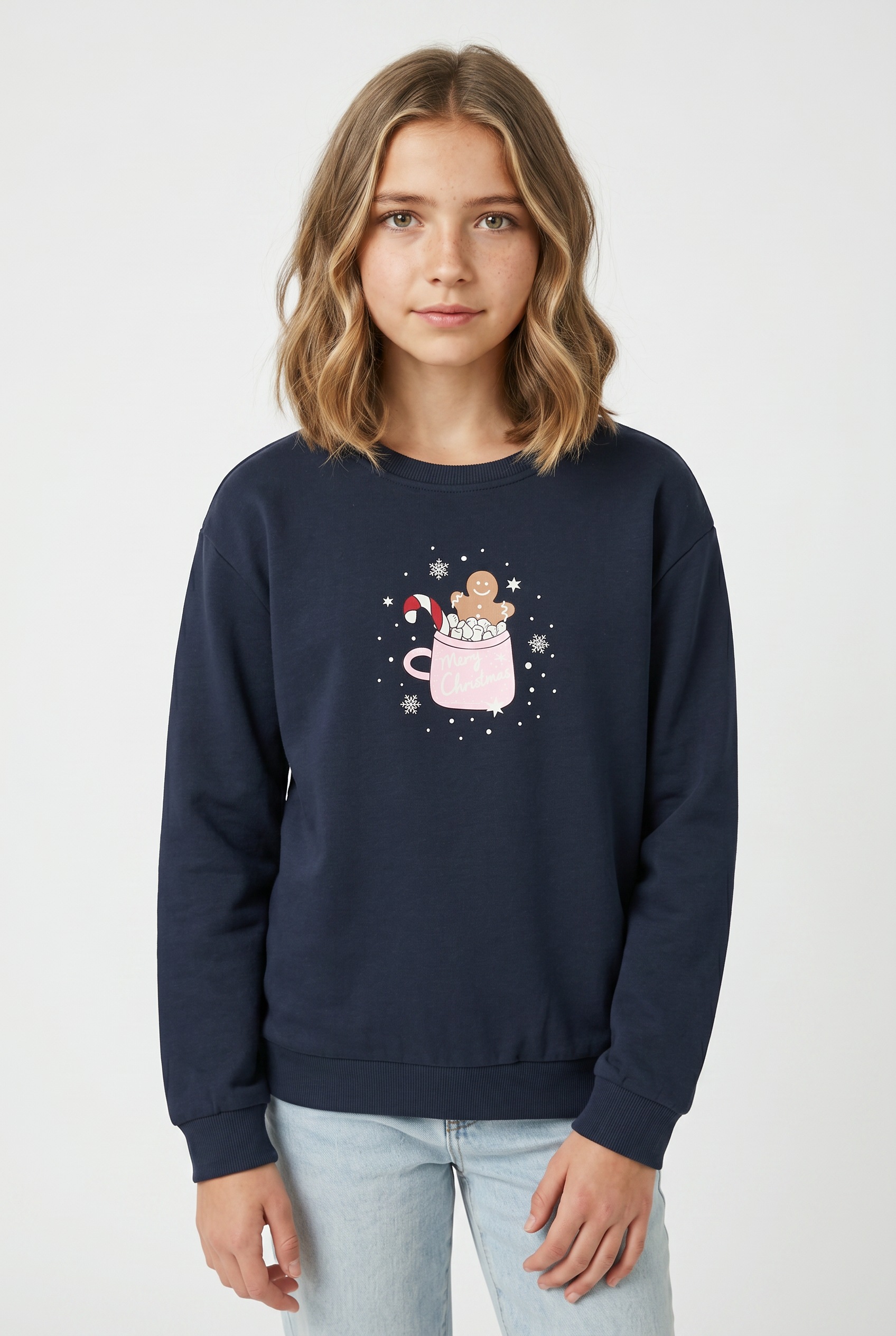 Name It Sweat-shirt »NKFVISMAS LS NREG SWEAT BRU«
