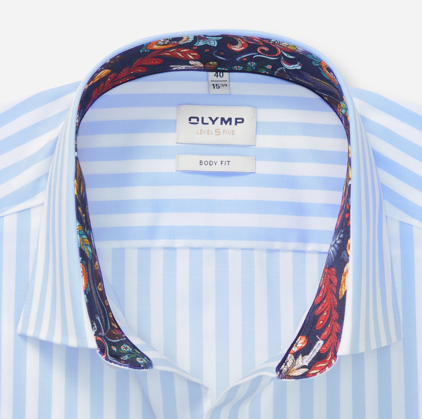 OLYMP Chemise à manches longues »Level 5« gestreift, body fit, New York Kentkragen, Businesshemd