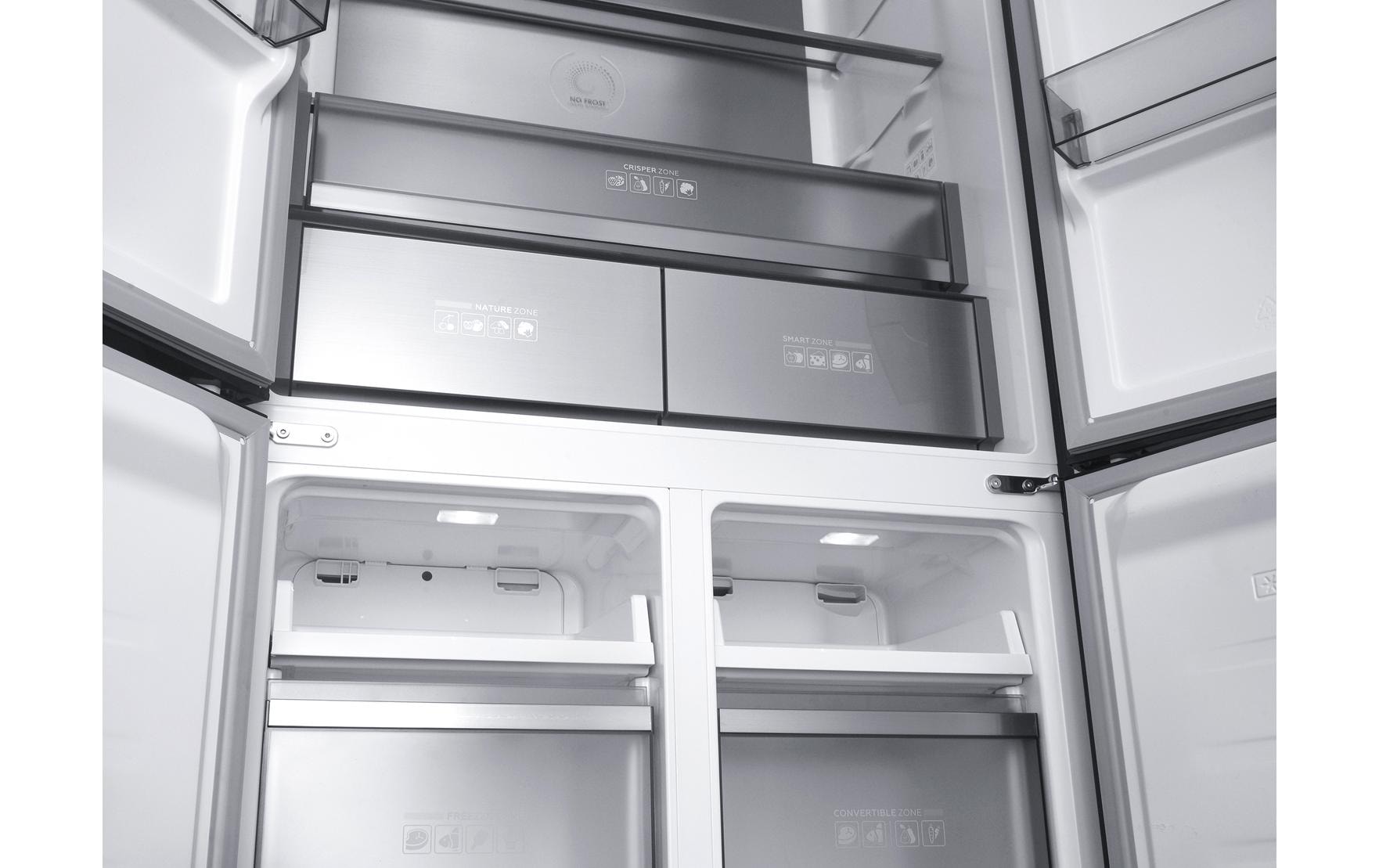 Trisa Combiné réfrigérateur/congélateur »Trisa Foodcenter Slot-in« 190,2 cm hoch 90,5 cm breit