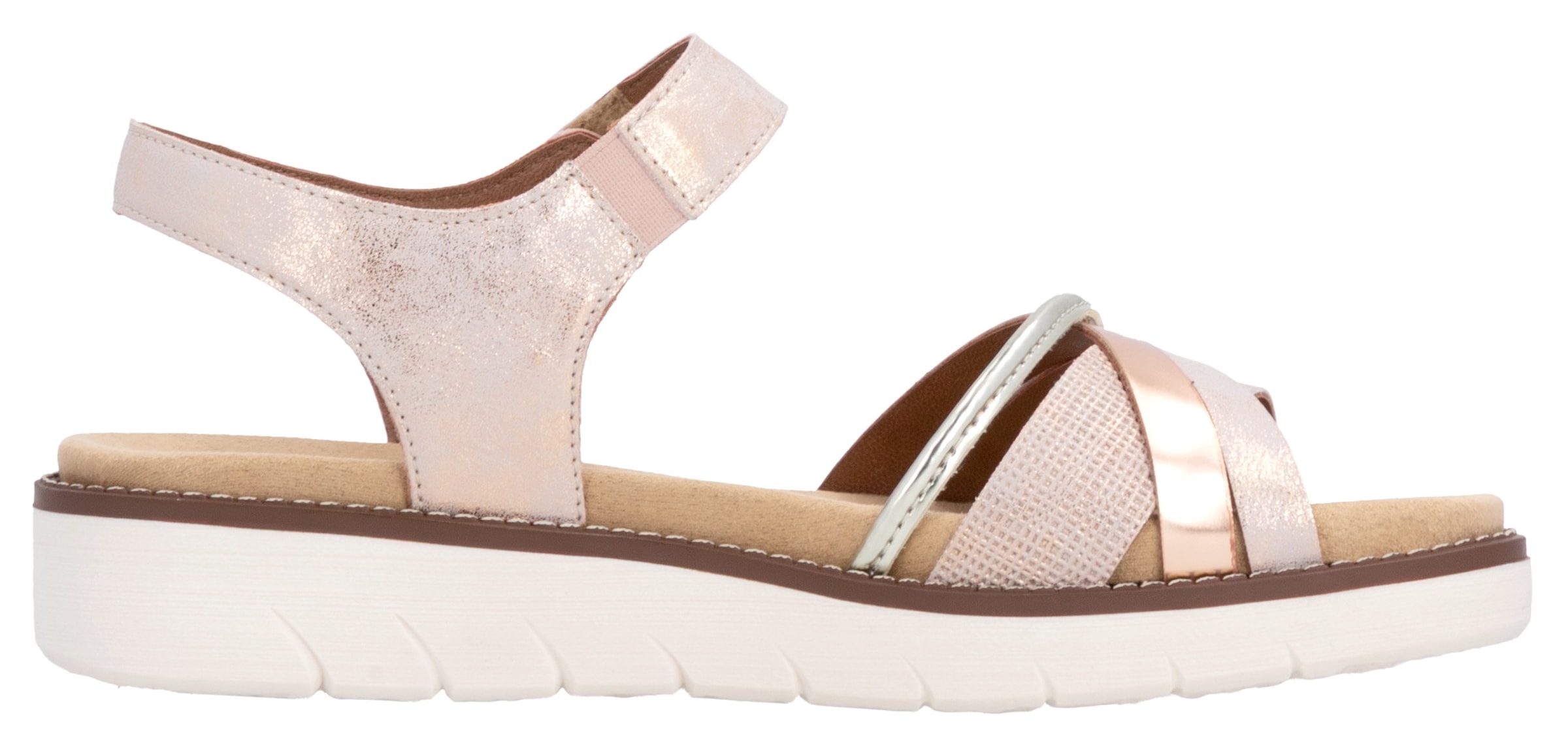 Remonte Riemchensandale  , Keilabsatz, Sommerschuh, Sandalette mit herausnehmbarer Softeinlage