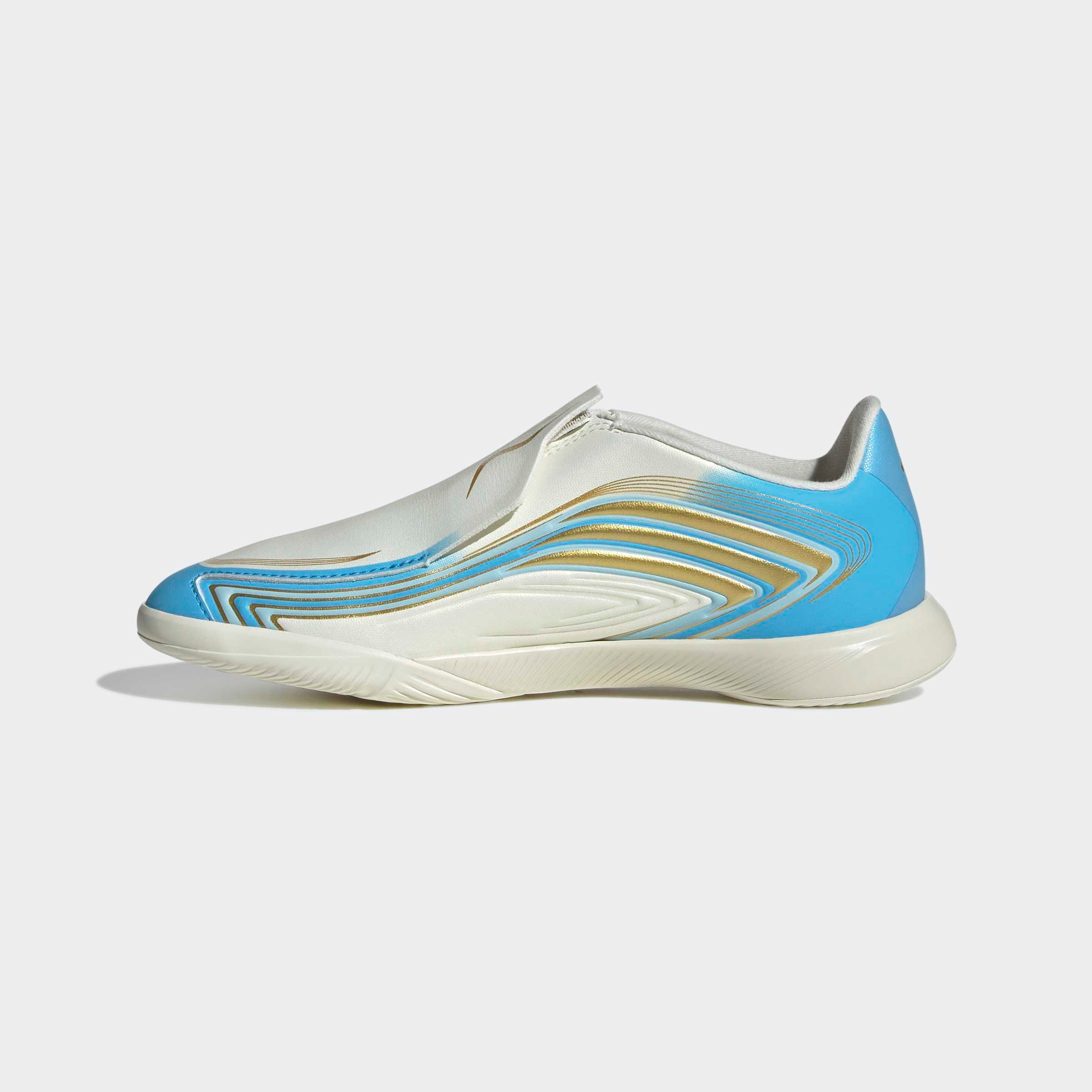 adidas Performance Fussballschuh »F50 MESSI LEAGUE KIDS , HALLENBÖDEN, OHNE SCHNÜRSENKEL«  für Hallenboden, für Jugendliche & Kinder