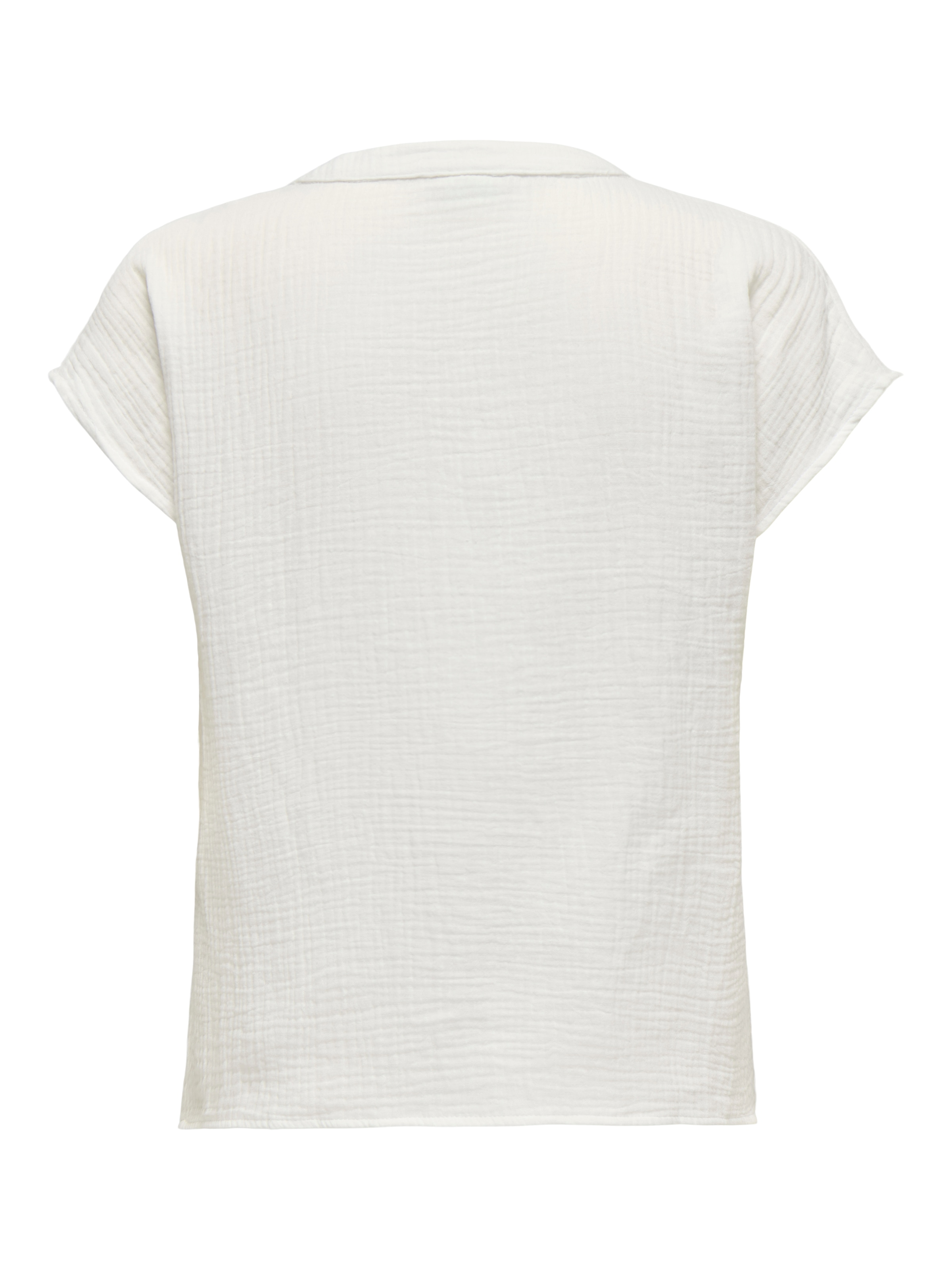 JDY Chemisier à chemise »JDYTHEIS LION LIFE S/S TOP WVN« weiche Musselin Baumwolle