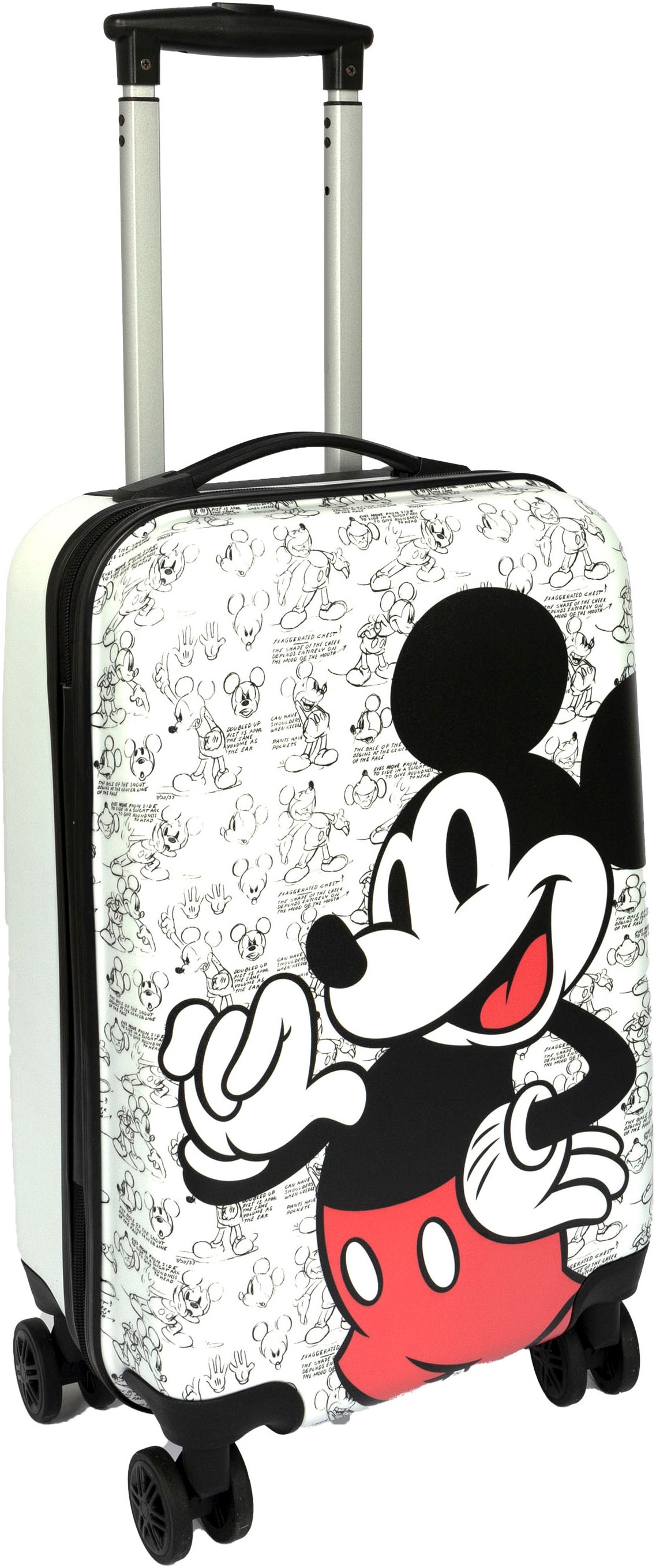 UNDERCOVER Kinderkoffer »Mickey Mouse, 59 cm« 35 l 4 Rollen mit TSA-Zahlenschloss