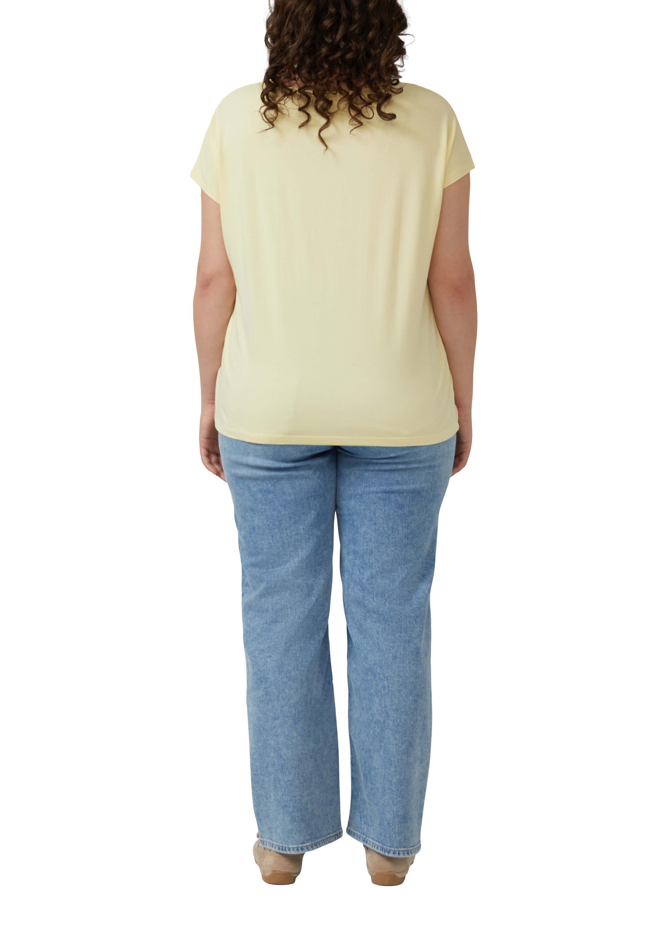 s.Oliver CURVE T-shirt à manches courtes t-shirt d'été en viscose/stretch