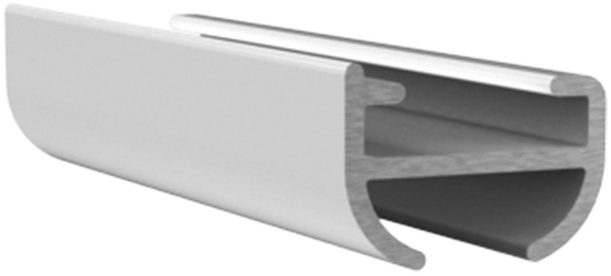 SN DECO GROUP Gardinenschiene »Objektschiene SC« 1 läufig-läufig Fixmass erhältlich in versch. Längen und Farben, Innenlauf, Vorlangschiene