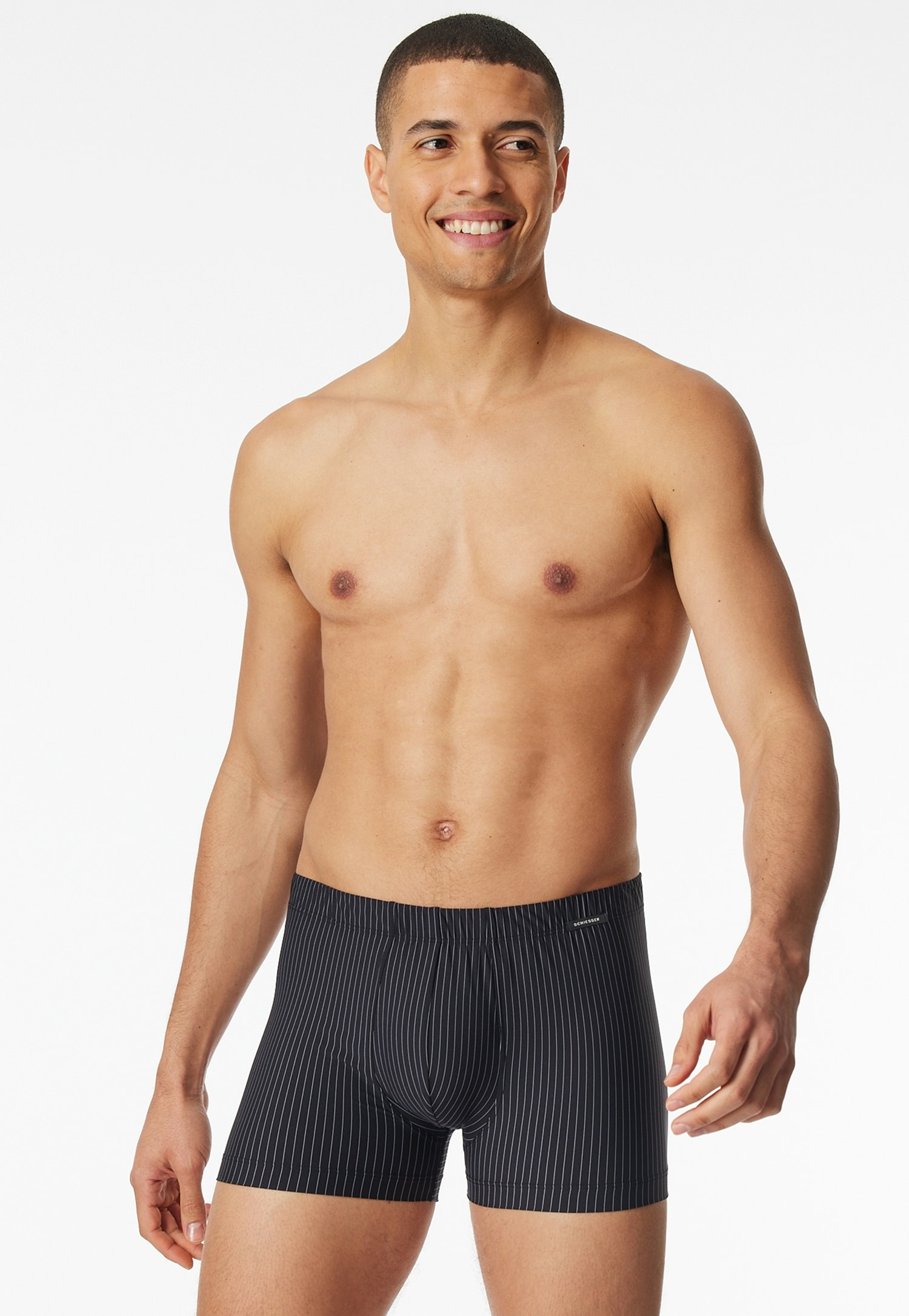 Schiesser Boxershorts »Pure Micro« ohne Eingriff, mit extra softem, überzogenem Bundgummi