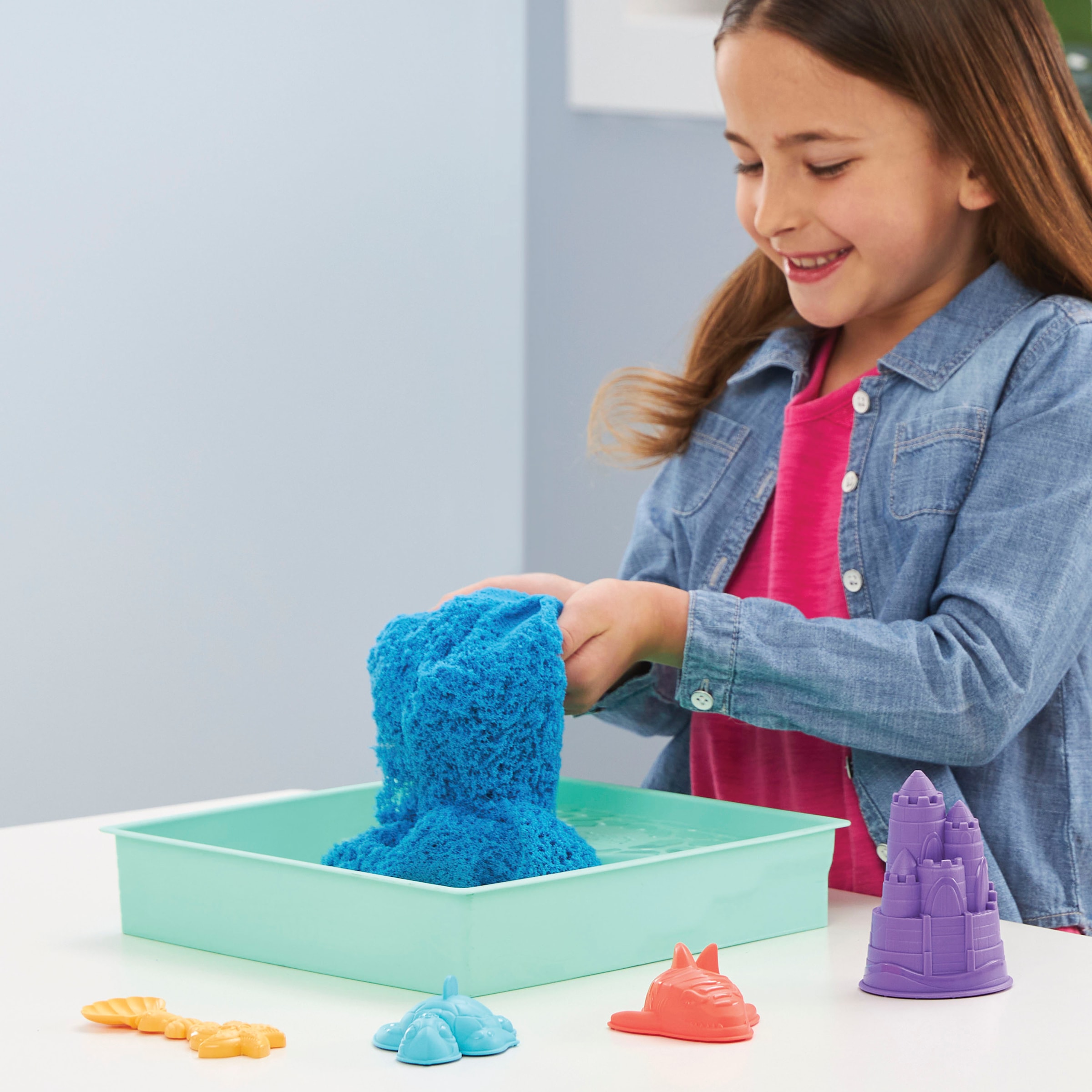 Spin Master Kreativset »Kinetic Sand - Box 454 g - Blau«