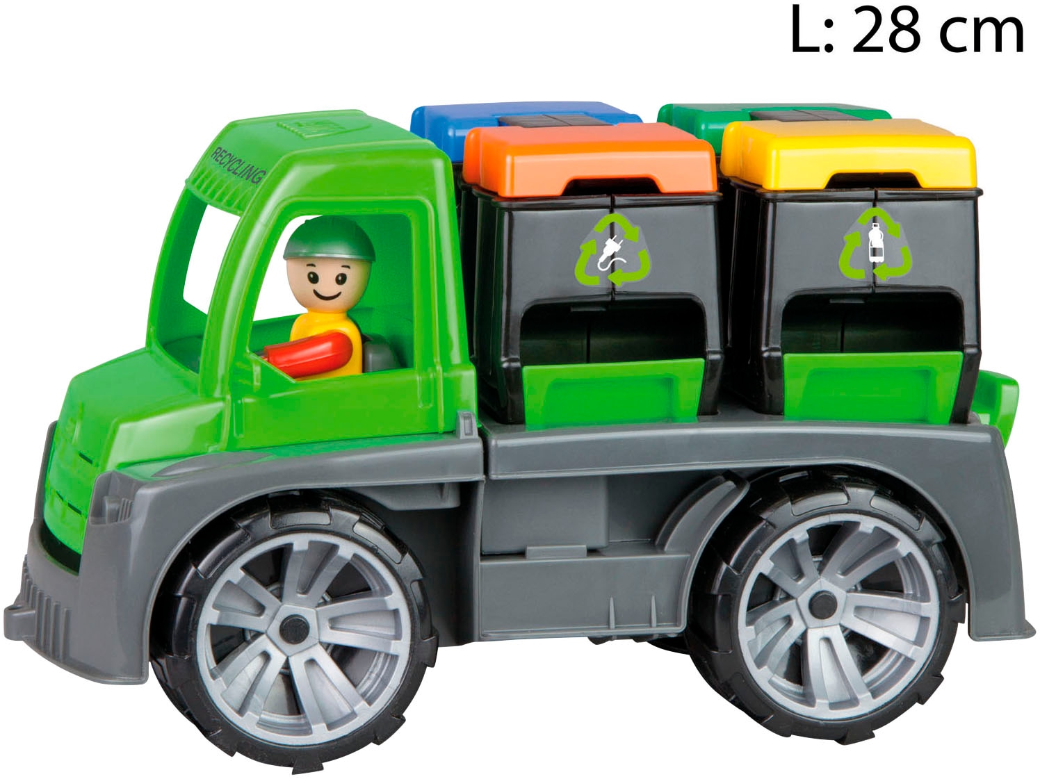 Lena® Spielzeug-Transporter »Truxx Recycling Truck« inkl. 1 Spielfigur; Made in Europe