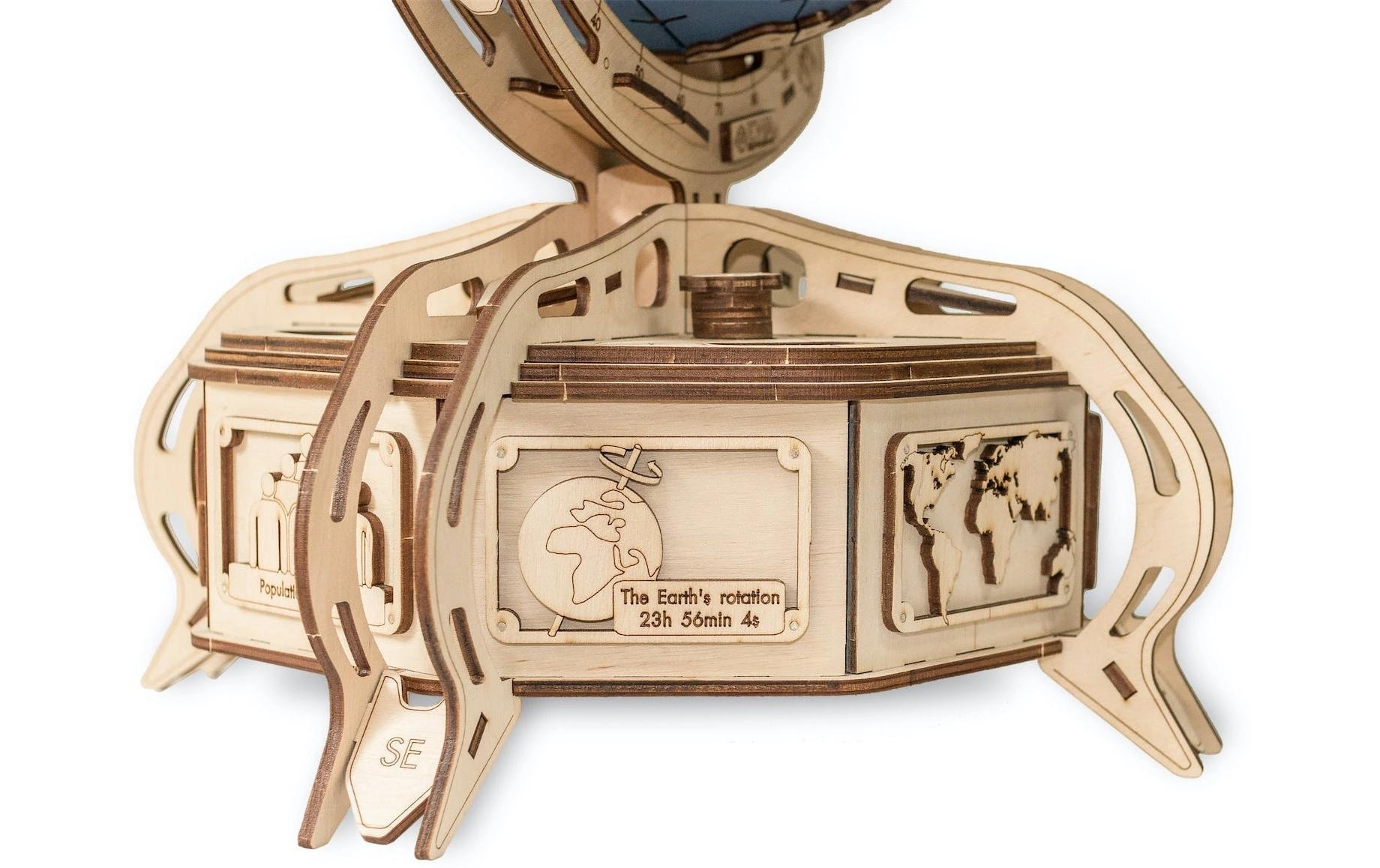   Modellbausatz »Eco-Wood-Art Globus« 393 Stk. tlg.