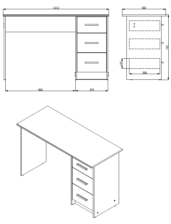 INOSIGN Schreibtisch »Tales« gut geeignet für das Home Office