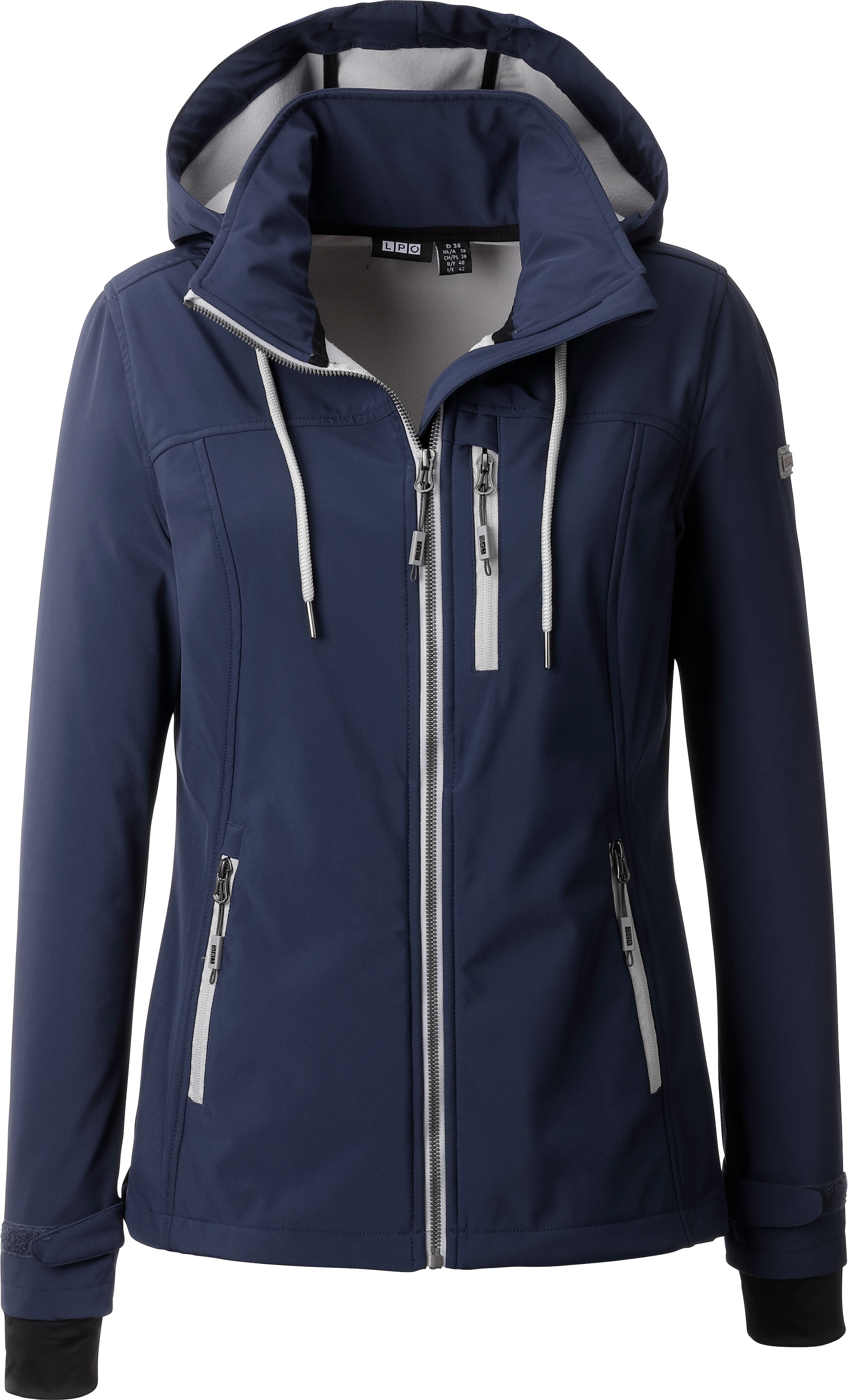 DEPROC Active Softshelljacke »DECORAH PEAK V WOMEN« mit abnehmbarer Kapuze