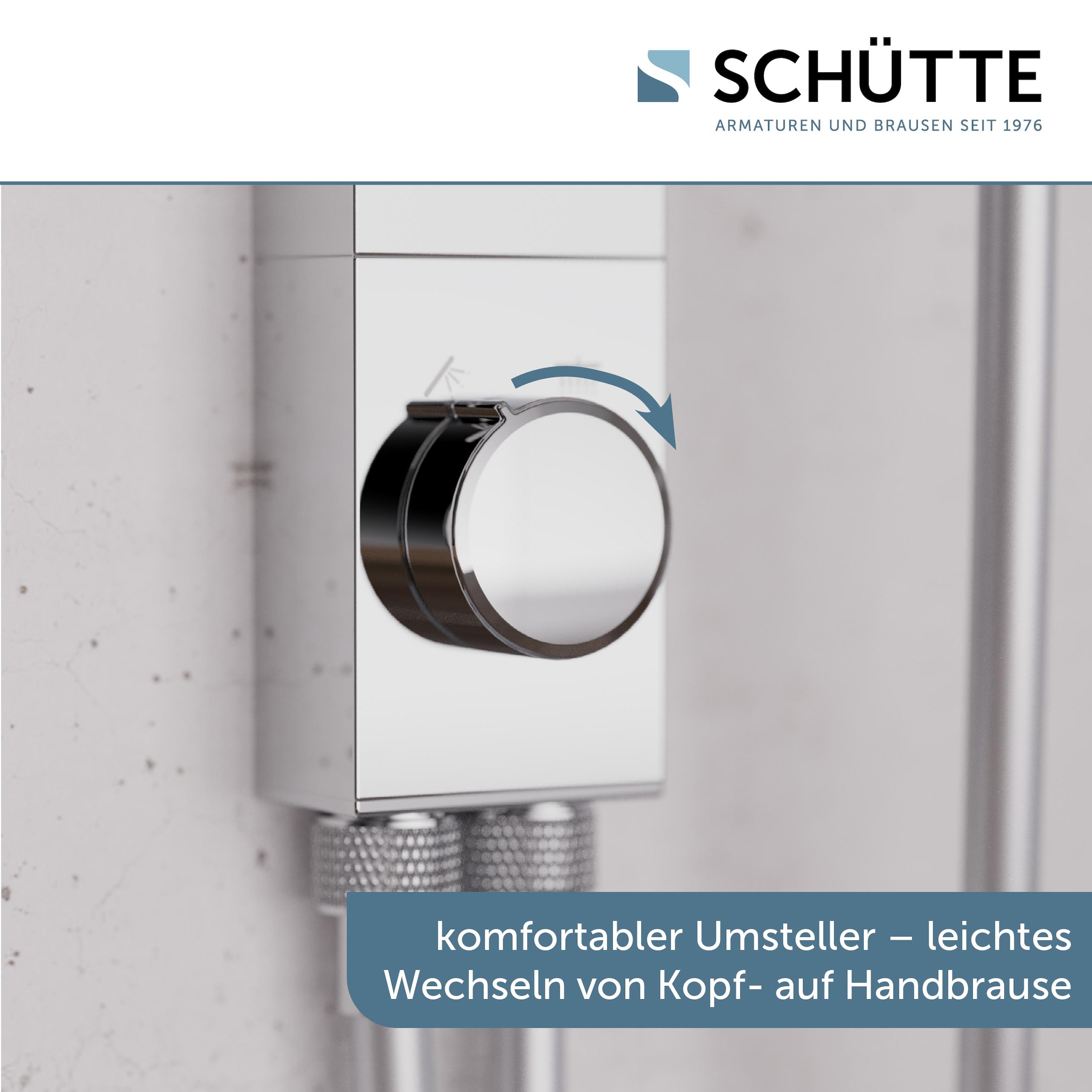 Schütte Duschsystem »LA PALMA« Komplett-Set,  Regendusche, mit Antikalk-Beschichtung, wassersparend