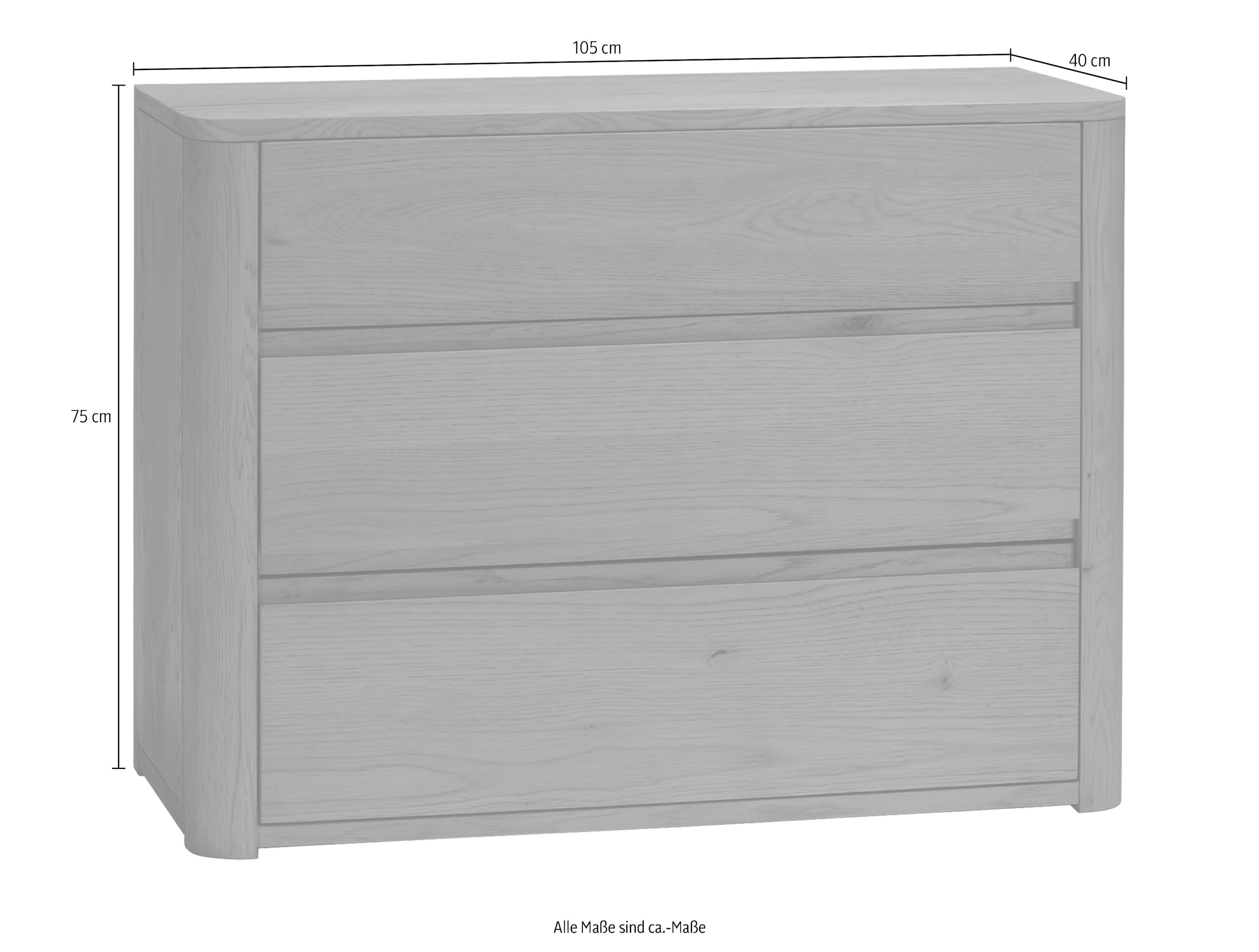 HASENA Commode à tiroirs »Aida« en bois massif
