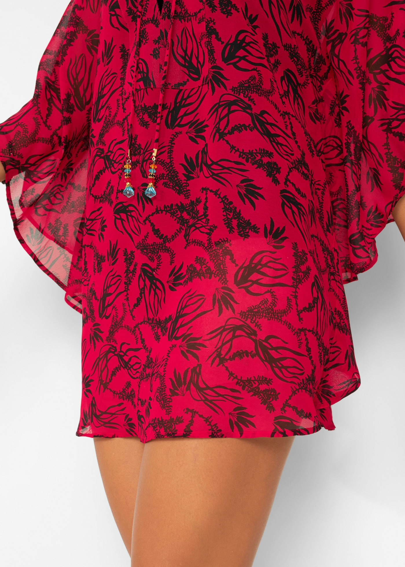 bonprix Longtunika aus Chiffon, weiter kastiger Schnitt