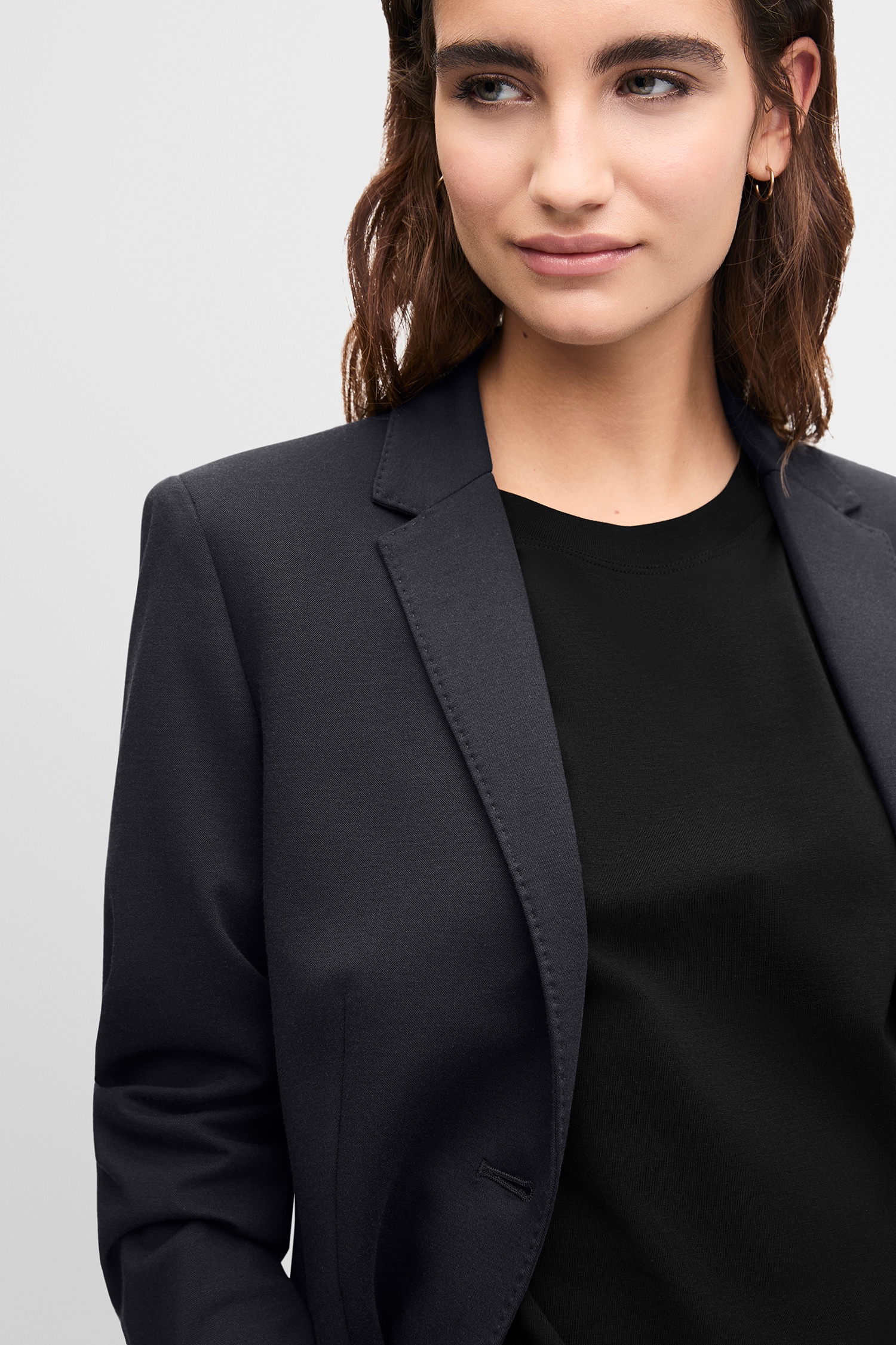 Cinque Veste blazer »CILEO« coupe régulière, forme à 1 bouton, mélange de matériaux élastique