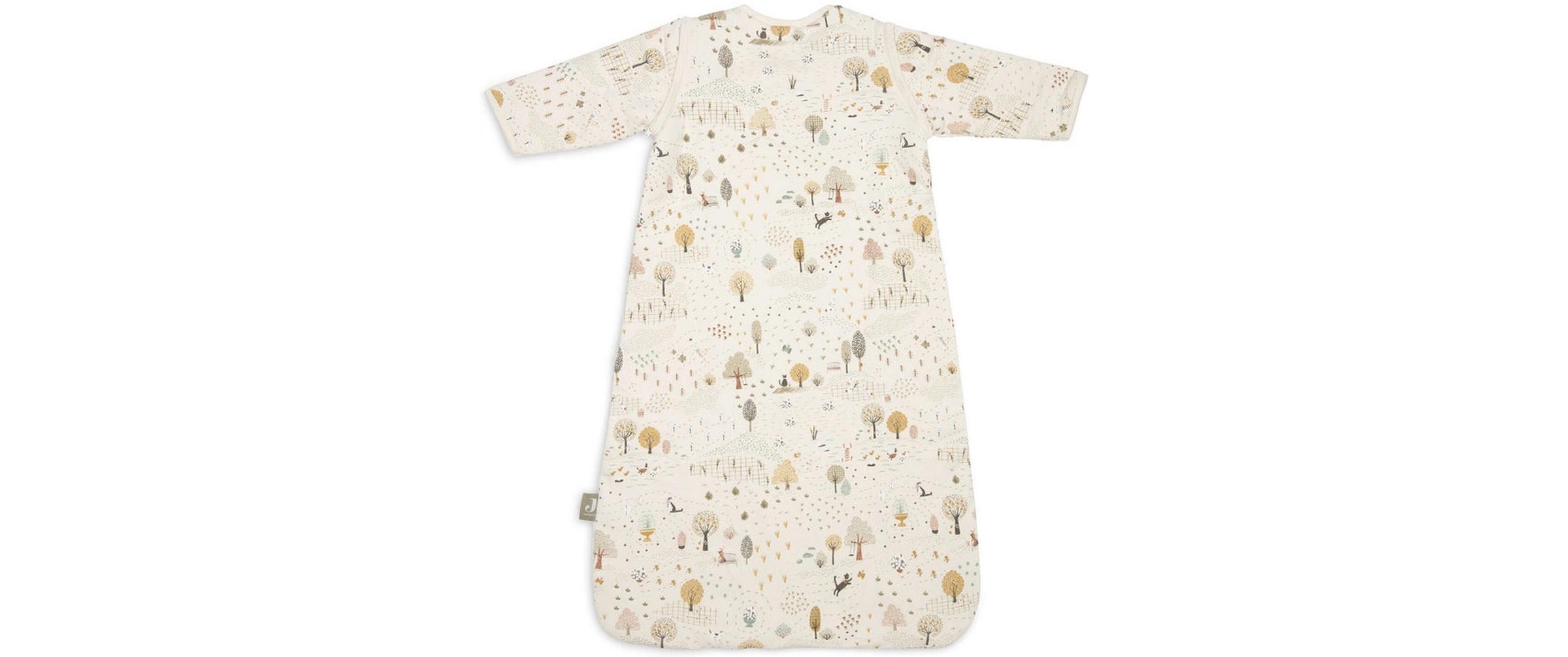 Jollein Sac de couchage pour bébé »Tiny Park 90 cm« Sac de couchage doublé avec manches amovibles