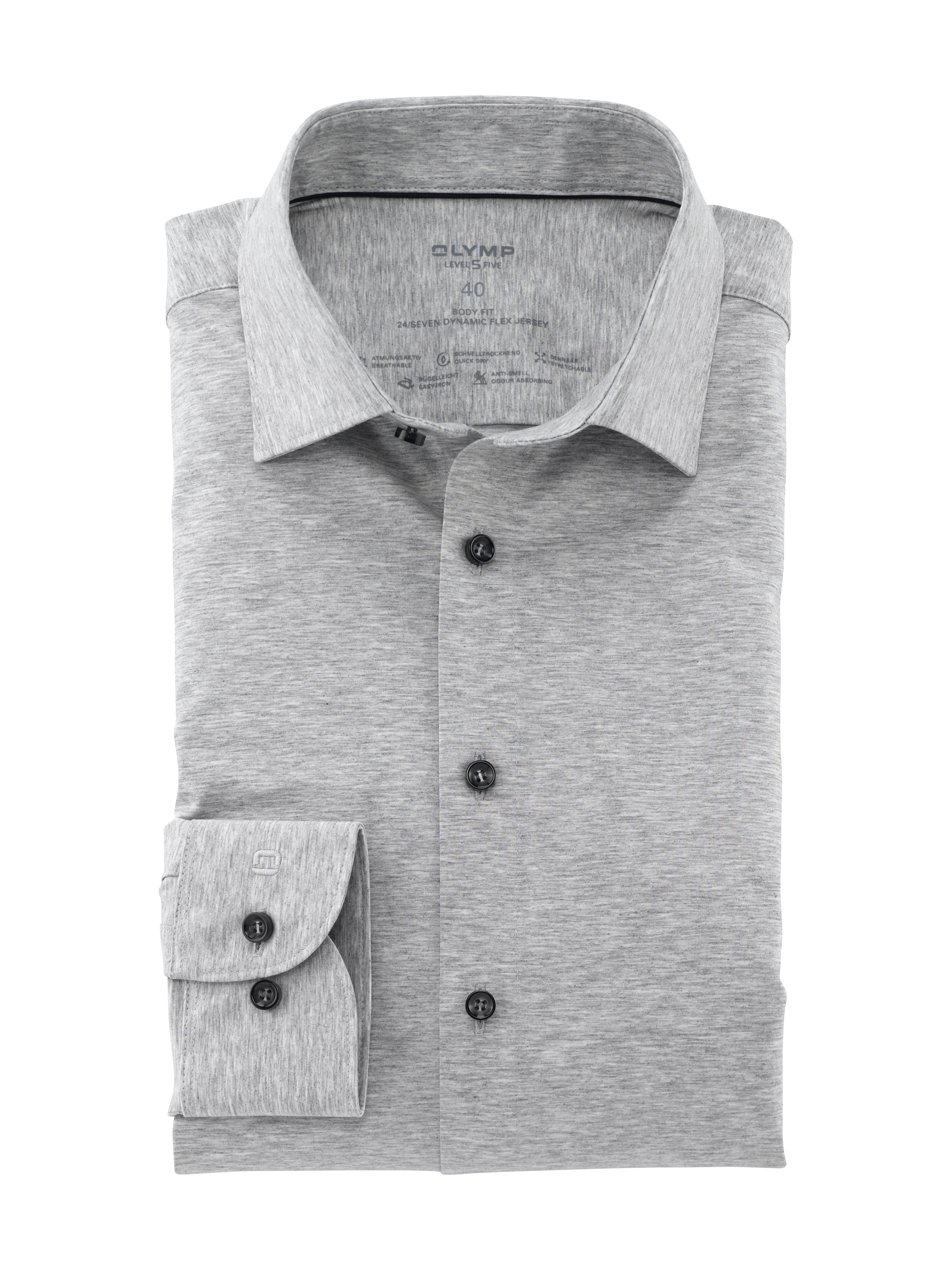 OLYMP Chemise d'affaires »Level Five body fit Jerseyshirt« en qualité jersey