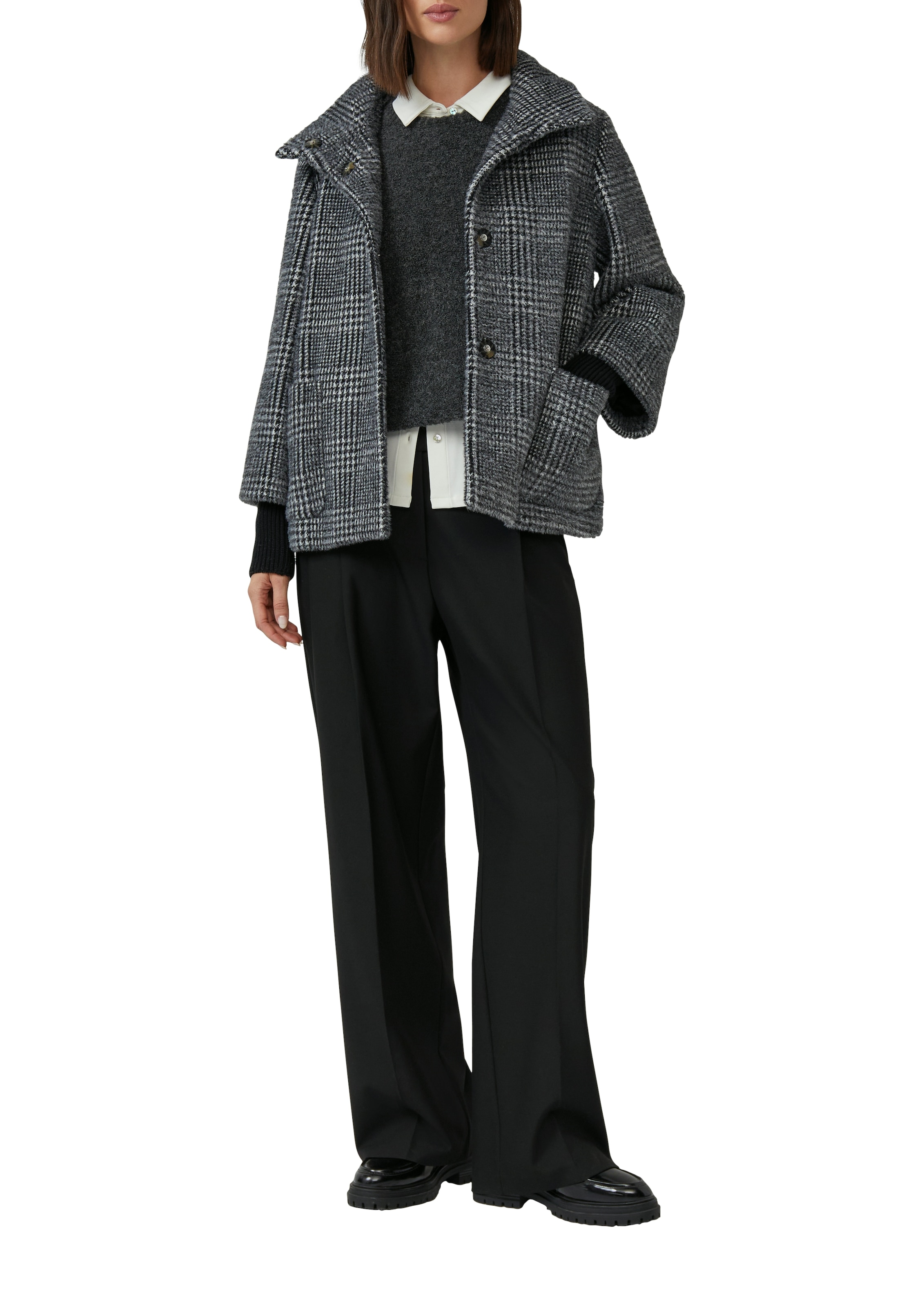 s.Oliver BLACK LABEL Veste d'extérieur ohne Kapuze mit hochschliessendem Kragen