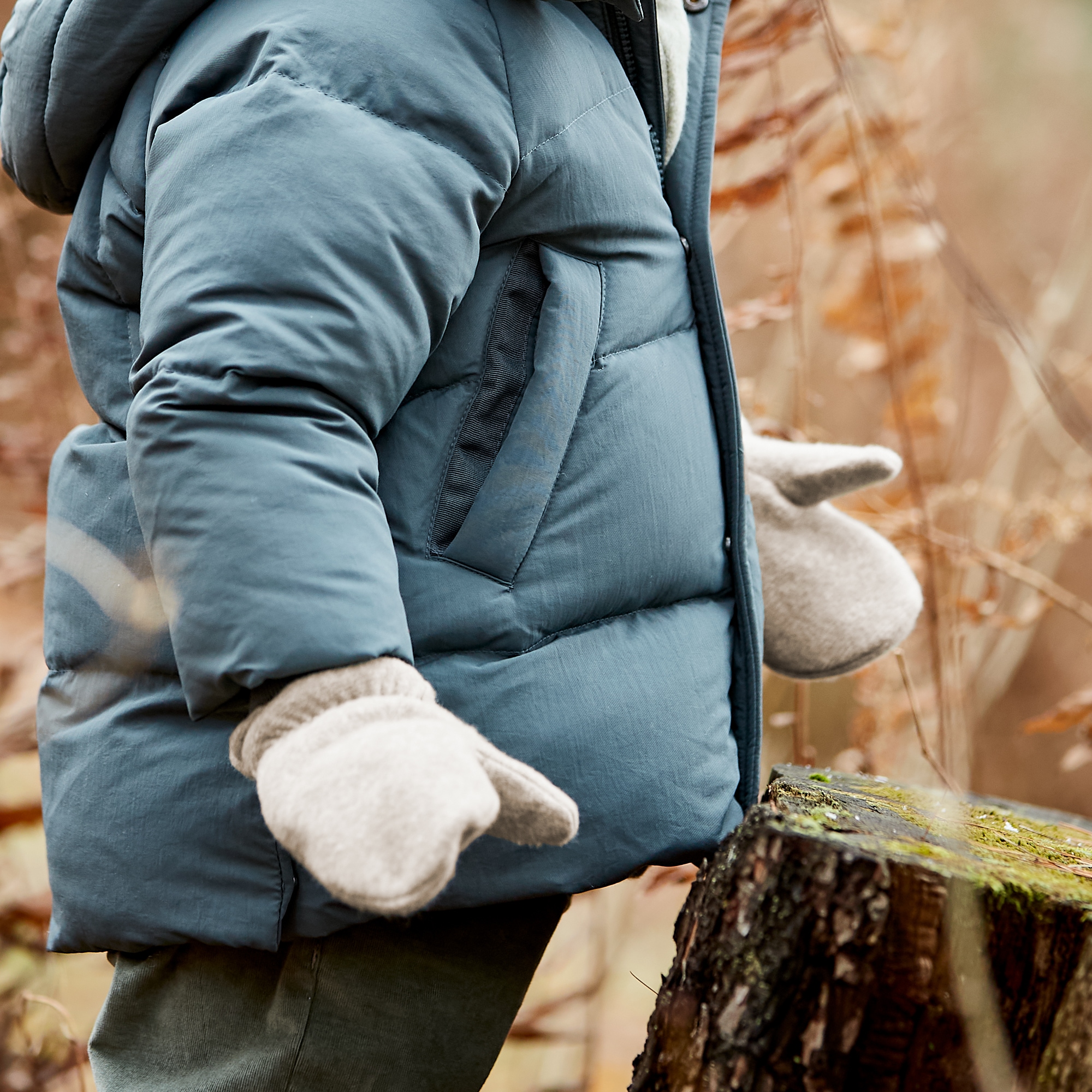 MAXIMO Mitaines , Baumwollfleece, Gummizug