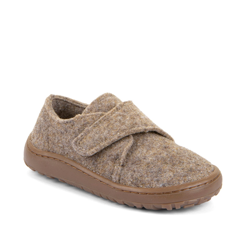froddo® Chausson »BAREFOOT WOOLY«  chaussure barfoot à scratch pour la maison, chaussure de jardin d'enfants avec doublure en laine