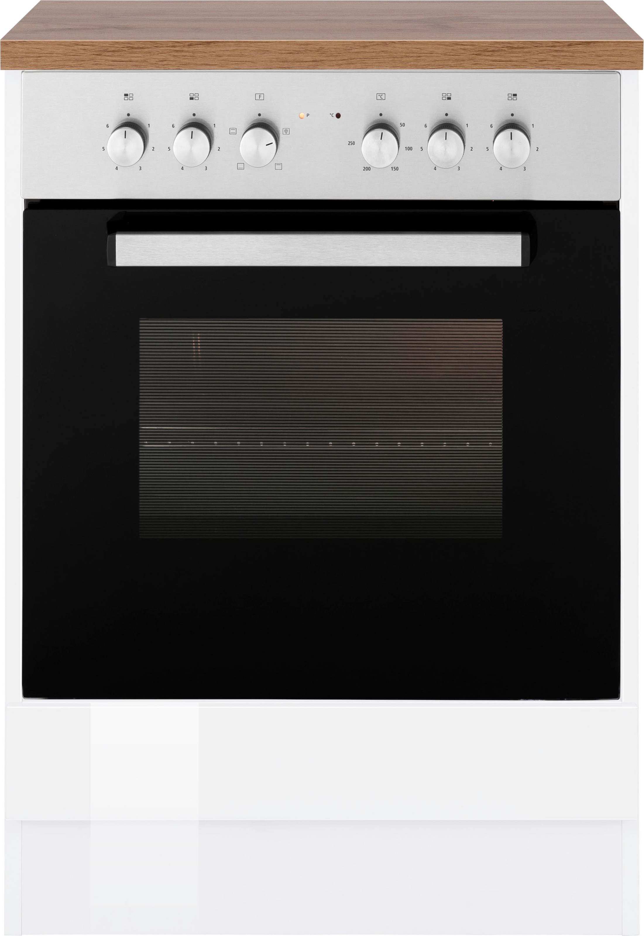 KOCHSTATION Armoire encastrée pour cuisinière »KS-Virginia,neu in verbesserter Ausführung« Espace de rangement,  largeur 60 cm, hauteur 85 cm, niche pour poêle L/H/P : 56/59/55 cm