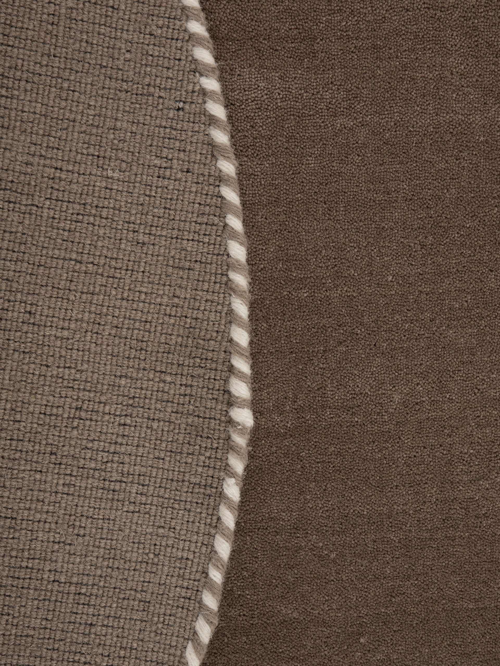 carpetfine Tapis en laine »Gabbeh Lola Uni« Rond 14 mm Höhe mit natürlichem Pflanzenmaterial von Hand gewebt, auch als Läufer