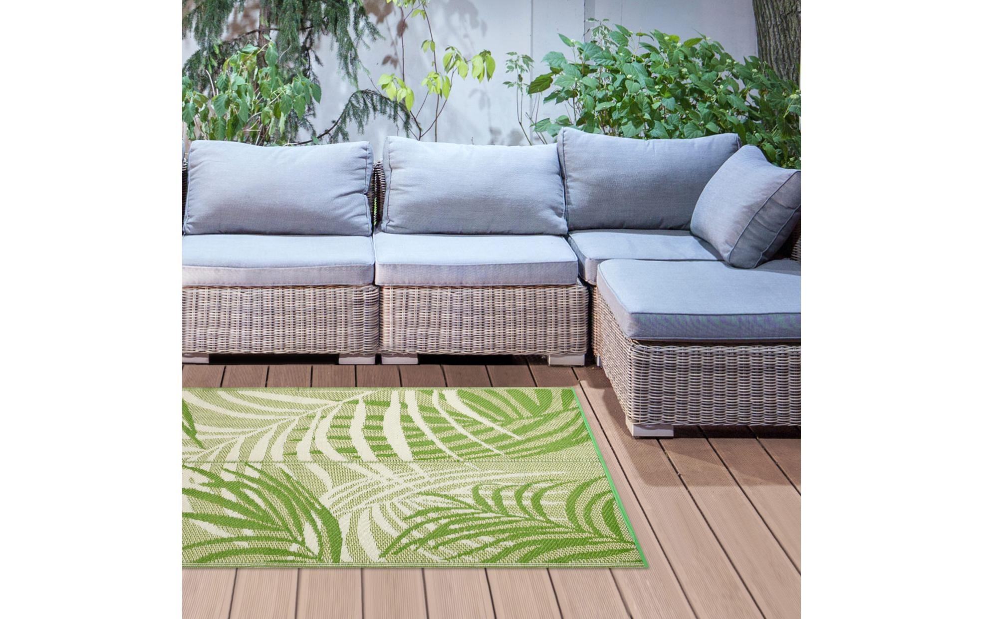 esschert design Teppich »Dschungelbl« rechteckig