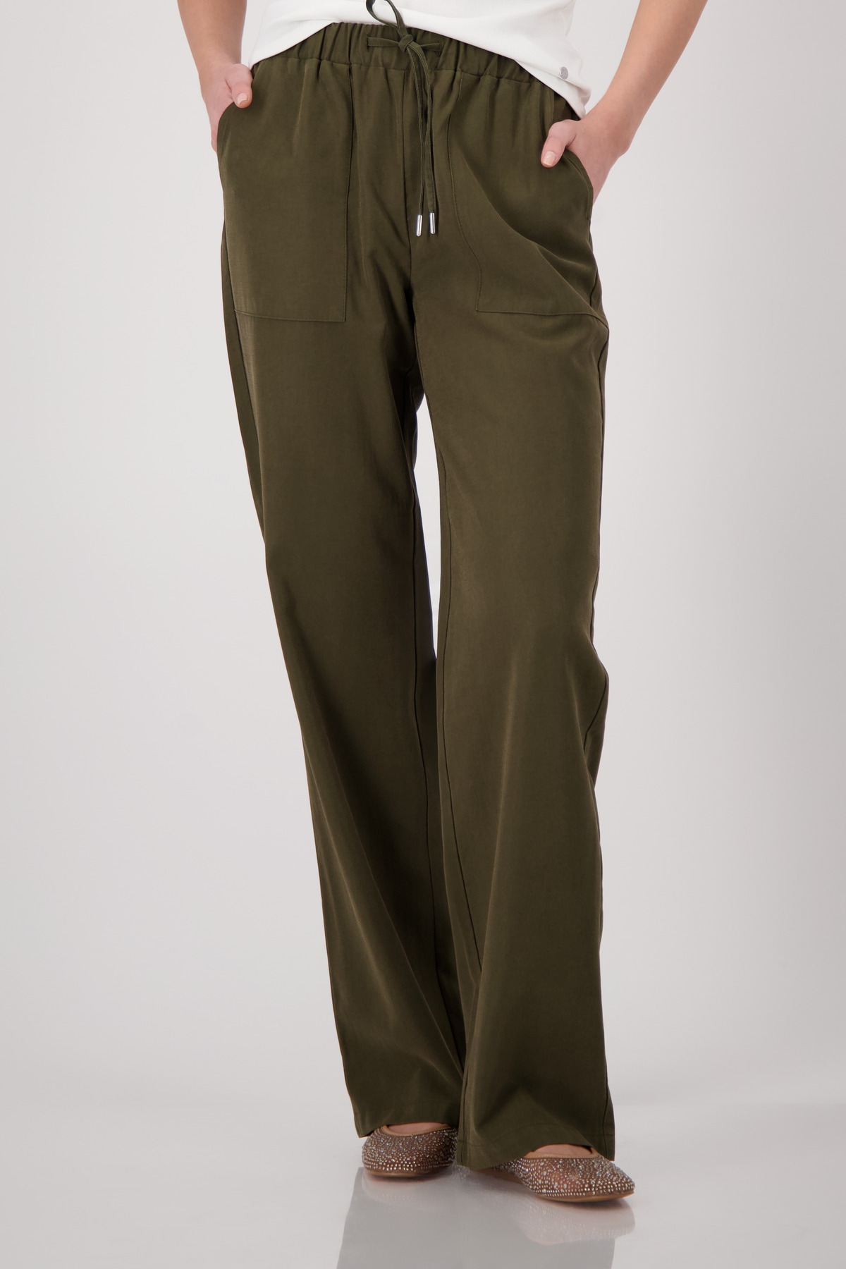 Monari Pantalon à enfiler »Hose Schlupf«  Regular fit mit Taschen