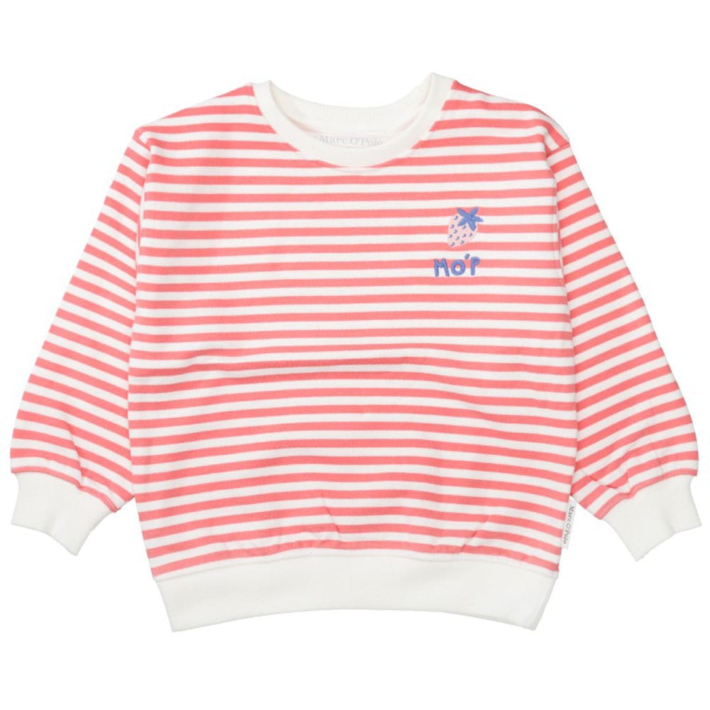 Marc O'Polo Junior Sweatshirt , Reine Baumwolle, für kleine Mädchen, kontrastfarbene Details
