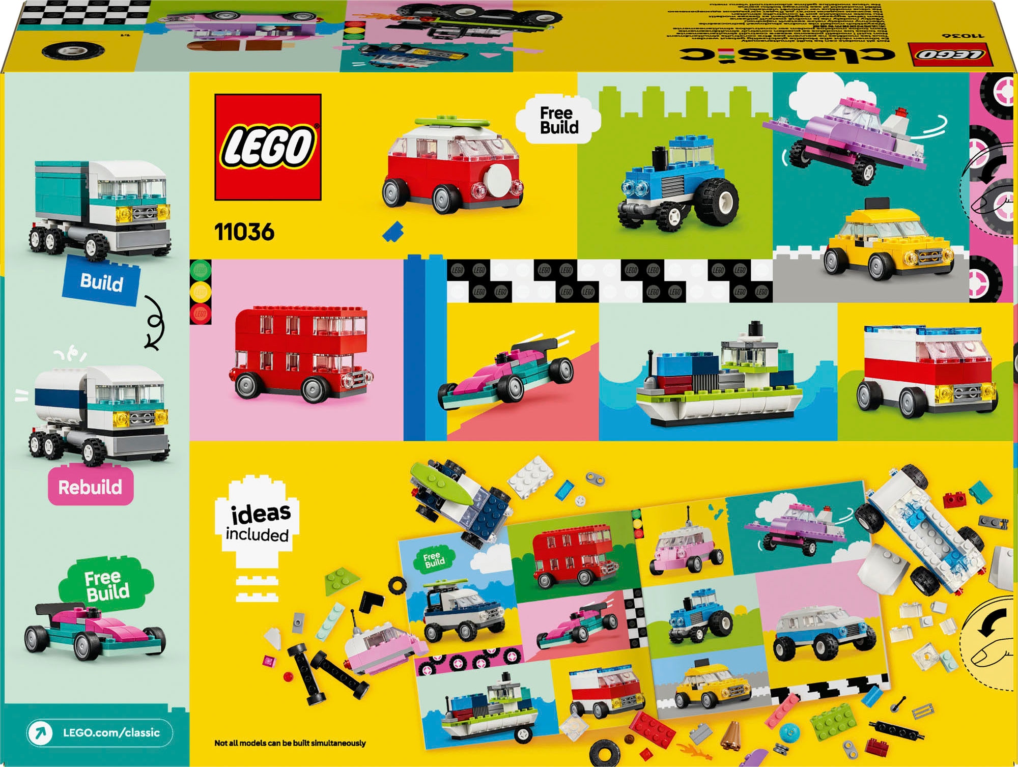 LEGO® Konstruktionsspielsteine »Kreative Fahrzeuge (11036), LEGO Classic« Made in Europe