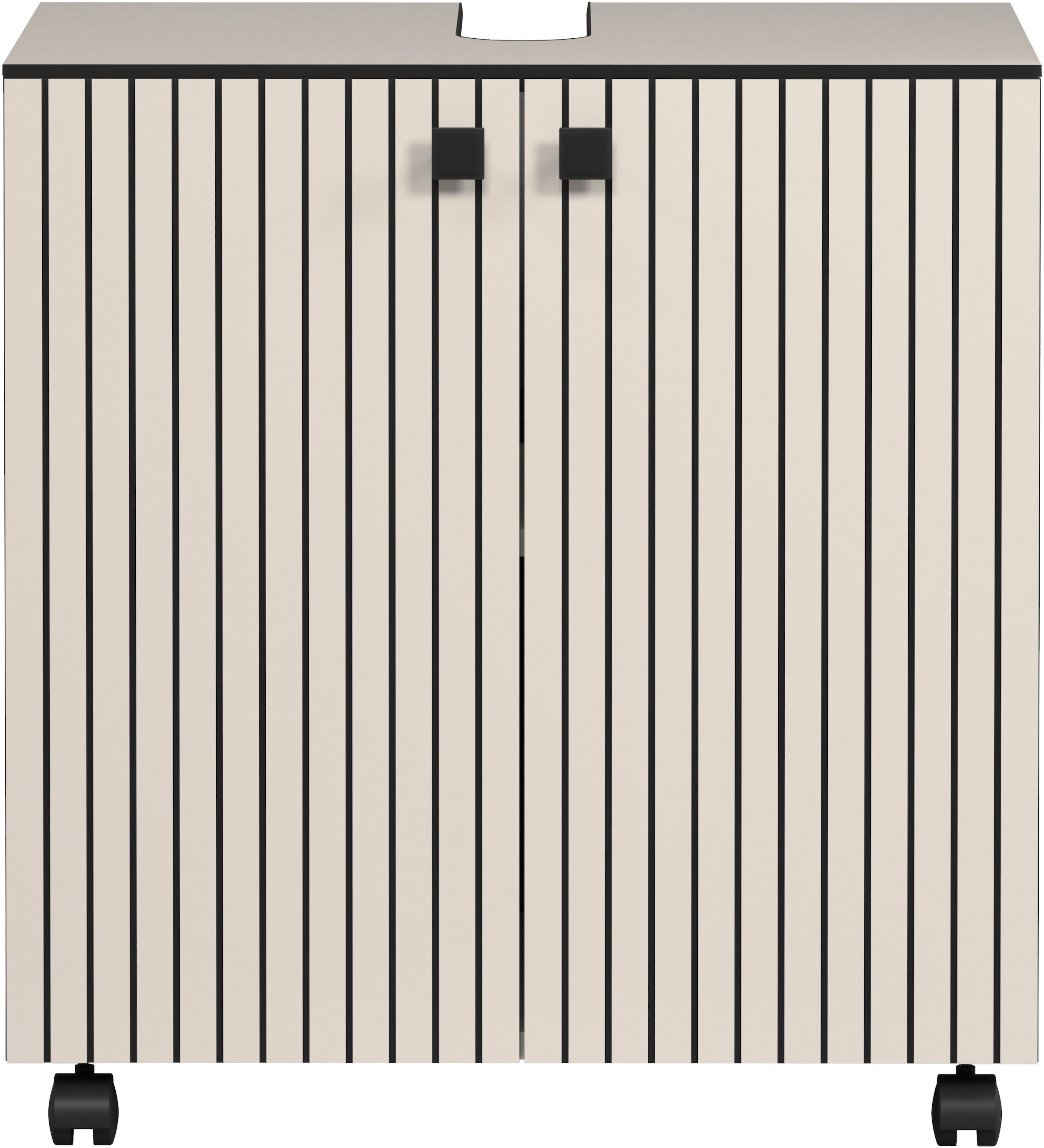 welltime Armoire sous lavabo »Amrum« Waschtisch auf Rollen - (B/T/H) wahlweise 60-80/42/64 cm