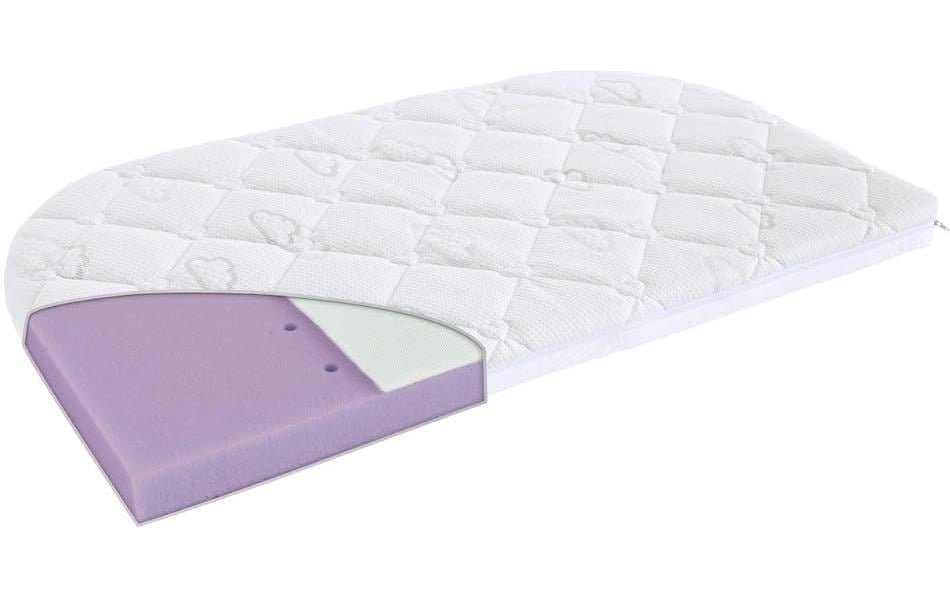 Träumeland Matelas pour bébé »Kleine Matratze Brise Light, 42x80, 43x85cm und weitere Grössen« 6 cm hoch 1 cuis tlg. Matelas arrondi, adapté aux allergiques (allergiques à la poussière domestique)