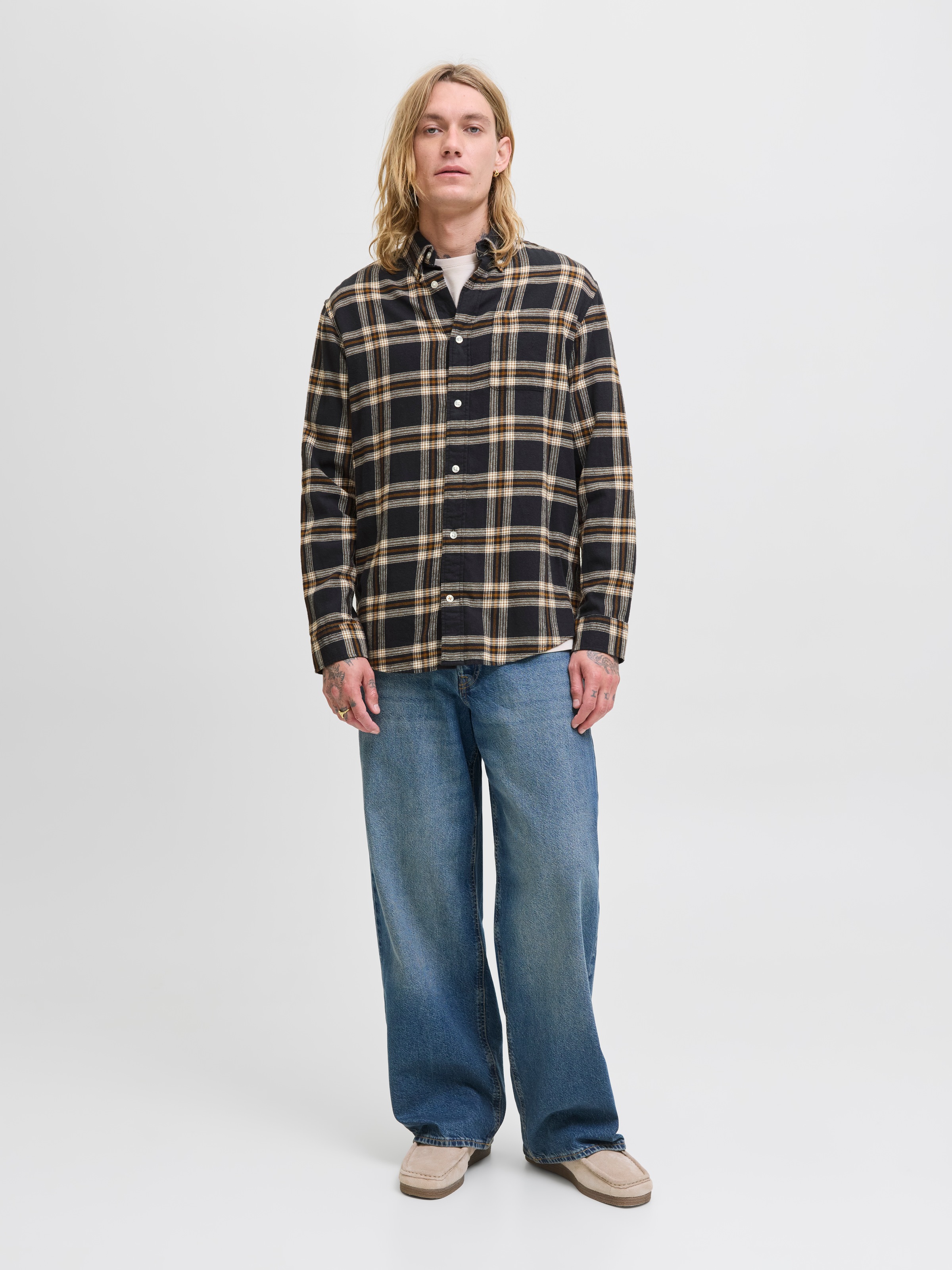 Jack & Jones Chemise à manches longues »JJECLASSIC FLANNEL CHECK SHIRT LS SN«