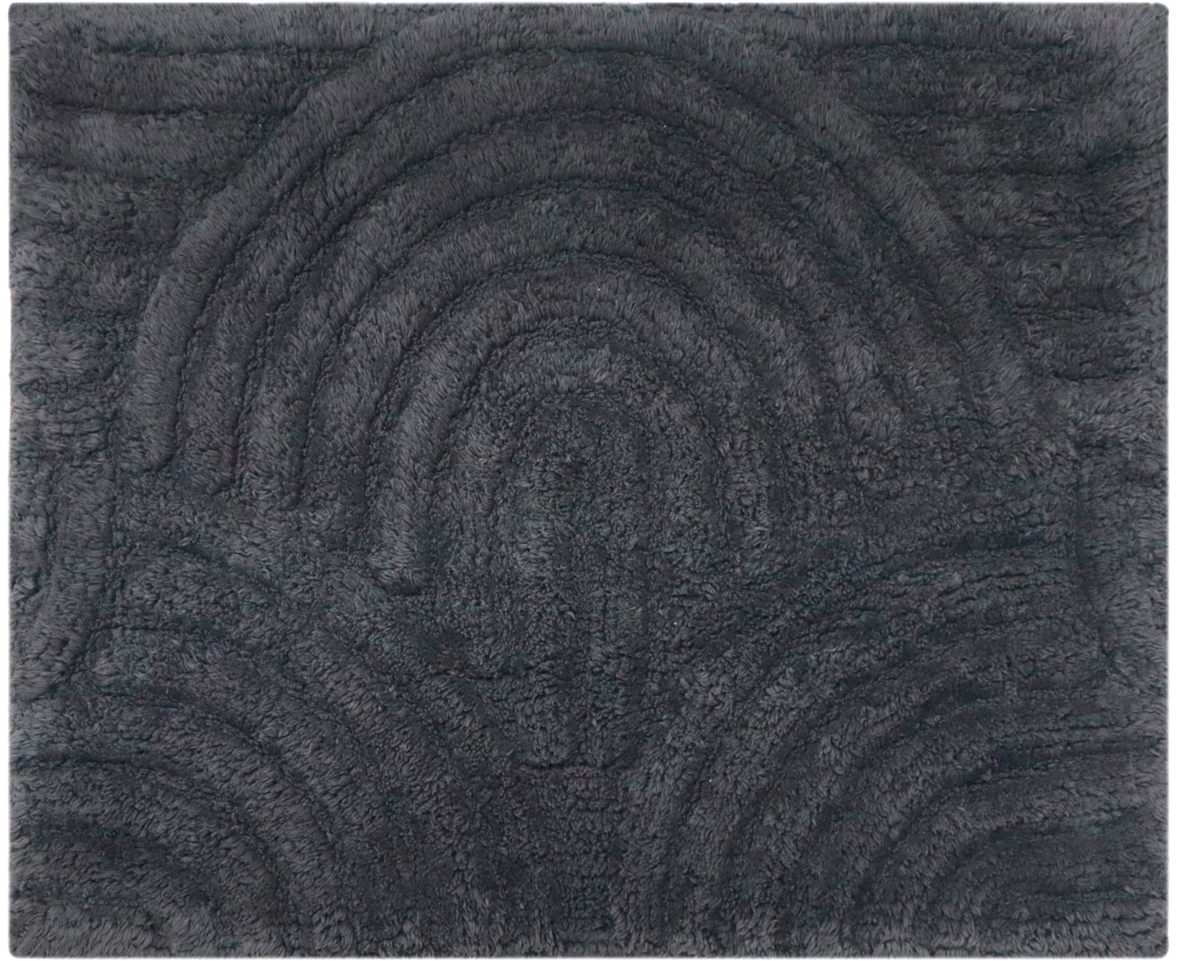 my home Badematte »Juna, Badvorleger, Badezimmer Teppich, Zen, Scandi, Boho« Höhe 15 mm rutschhemmend beschichtet fussbodenheizungsgeeignet Baumwolle, Hoch-Tief-Effekt, weich