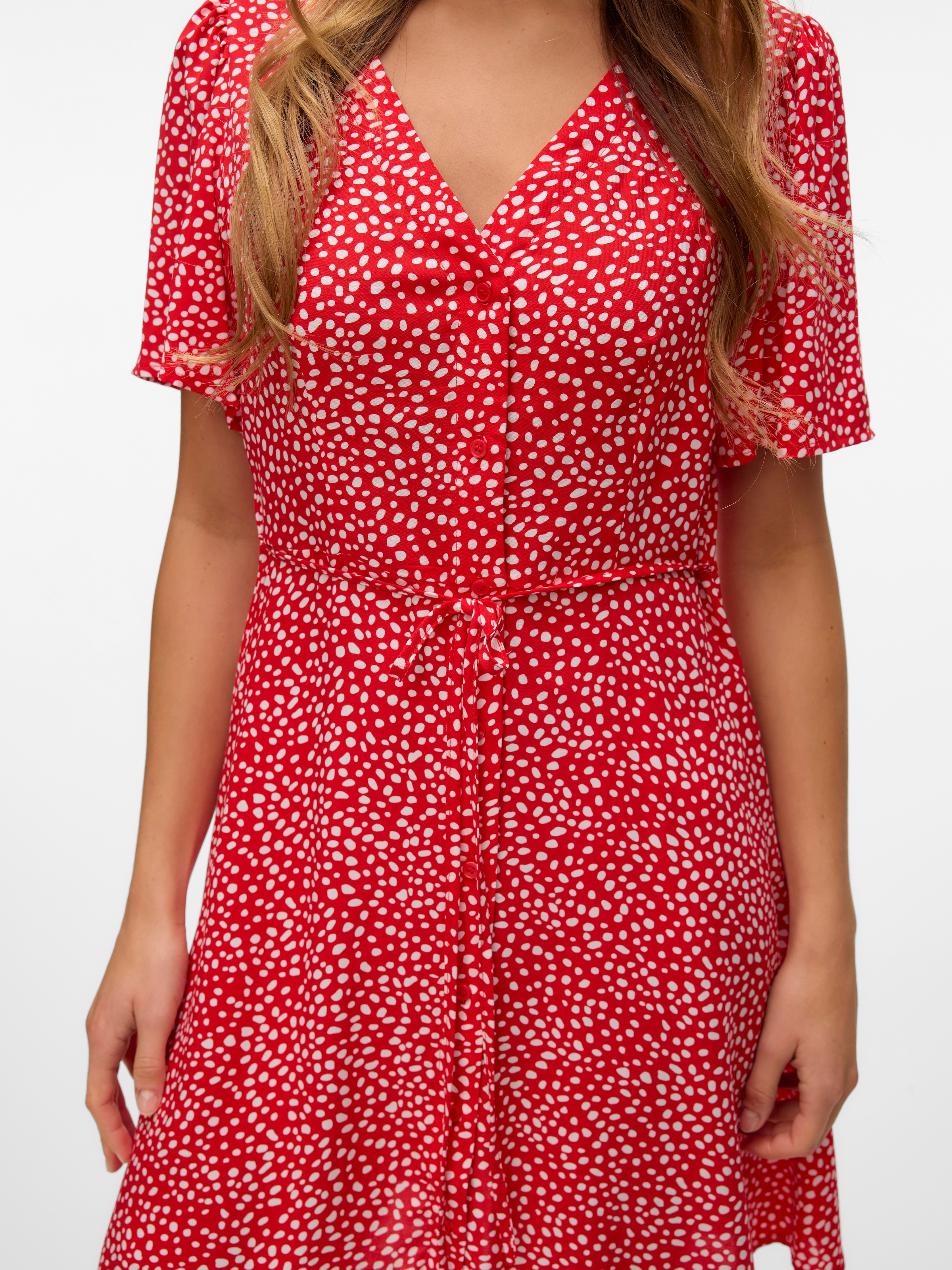 Vero Moda Minikleid »VMALBA SS SHORT DRESS WVN NOOS« Viskose, slim fit