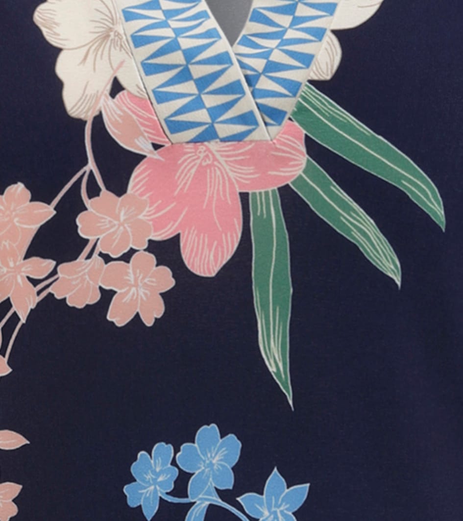 Aniston SELECTED Jerseykleid mit modisch gemusterter Zickzack Bordüre