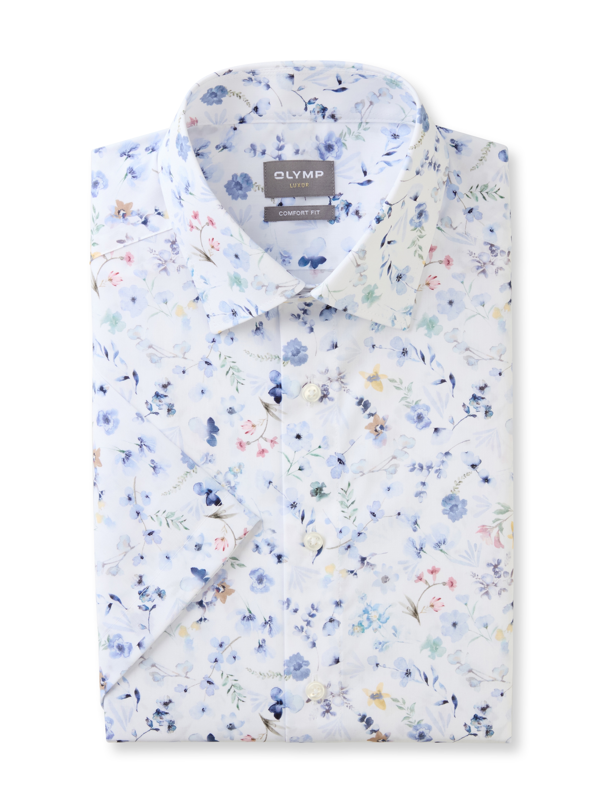 OLYMP Chemise à manches courtes »Luxor comfort fit« mit floralem Print